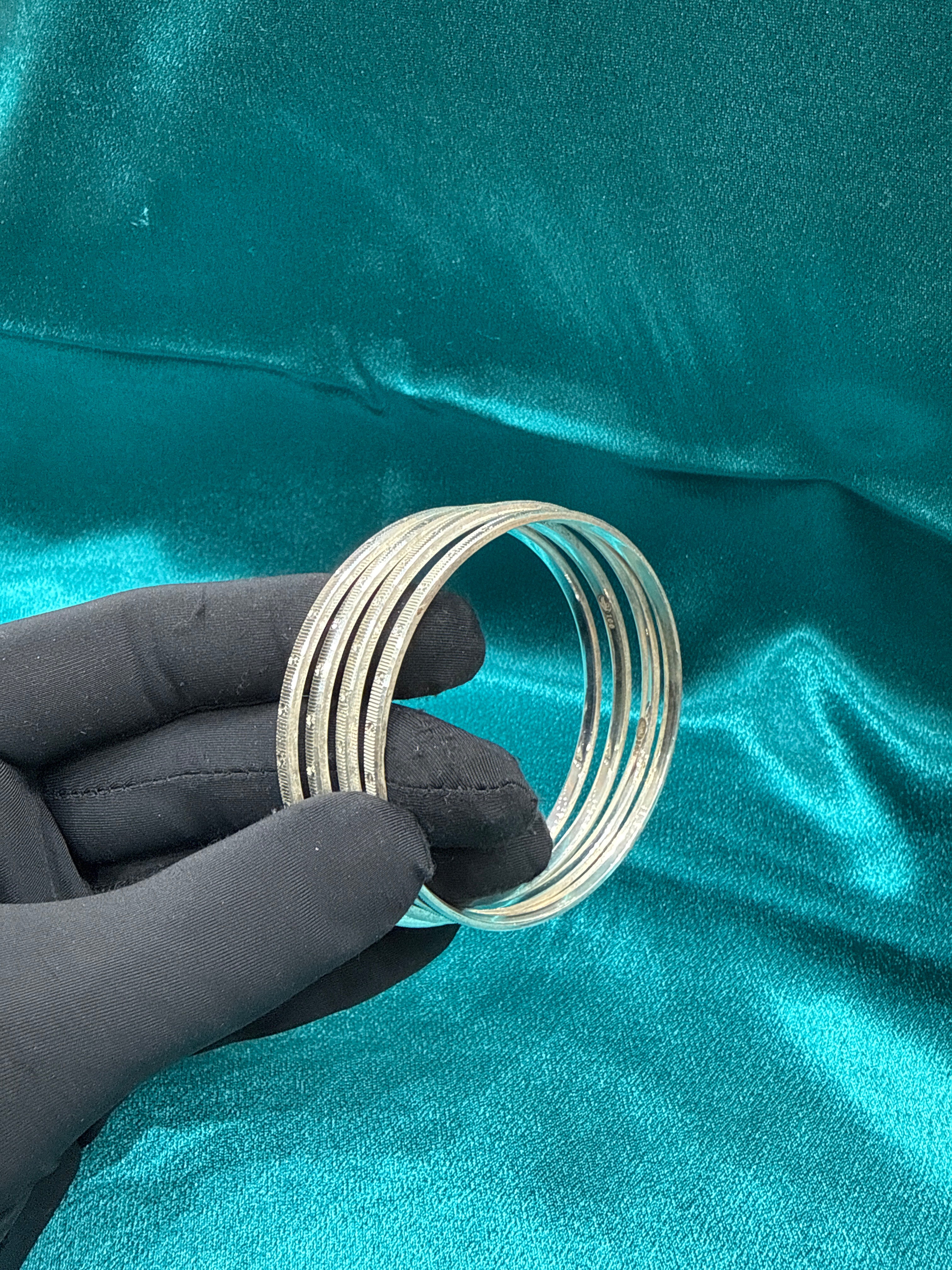 Designer Silver Bangles