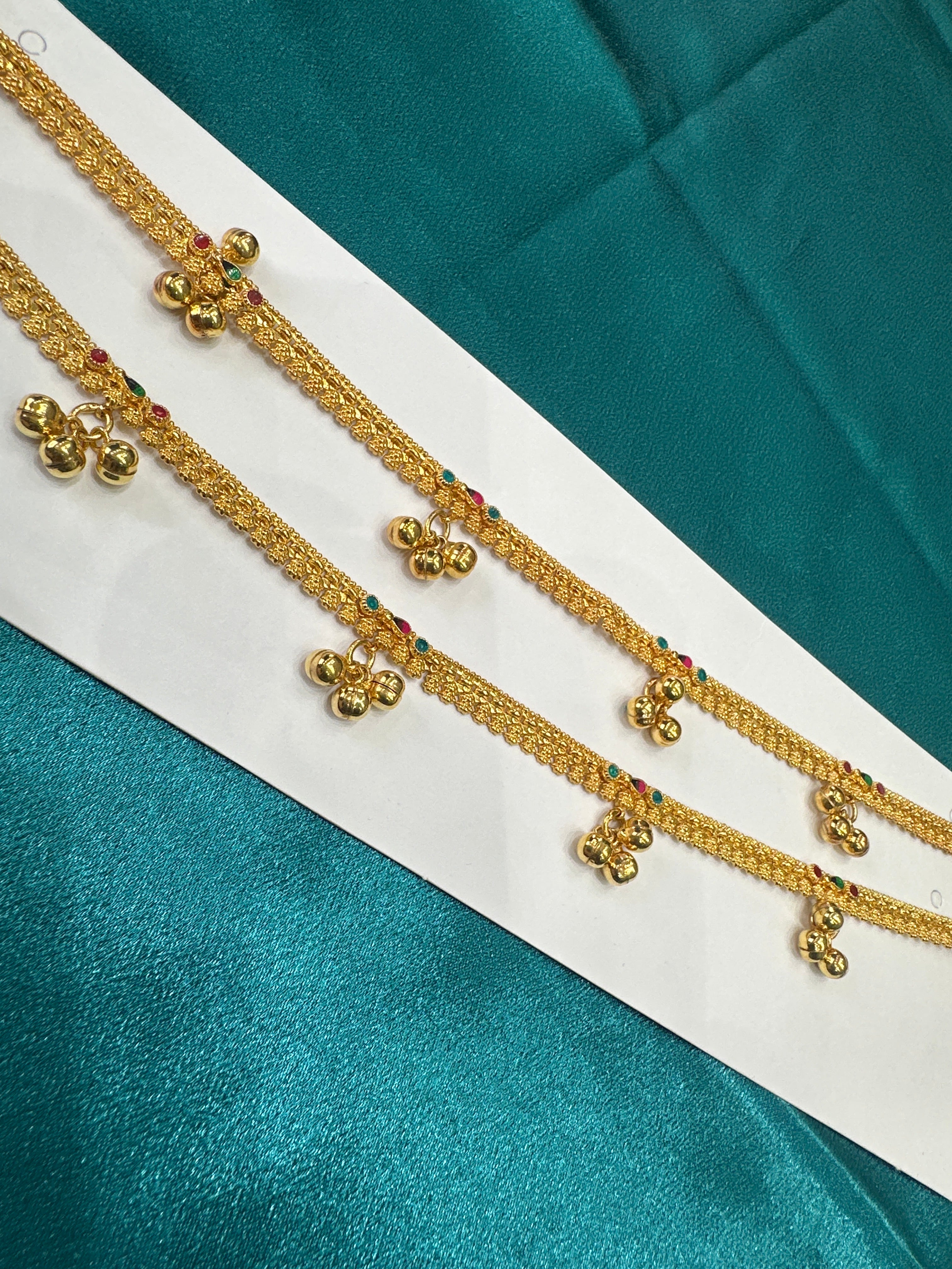 Women’s Fancy/Traditional Silver Gold plated Anklet