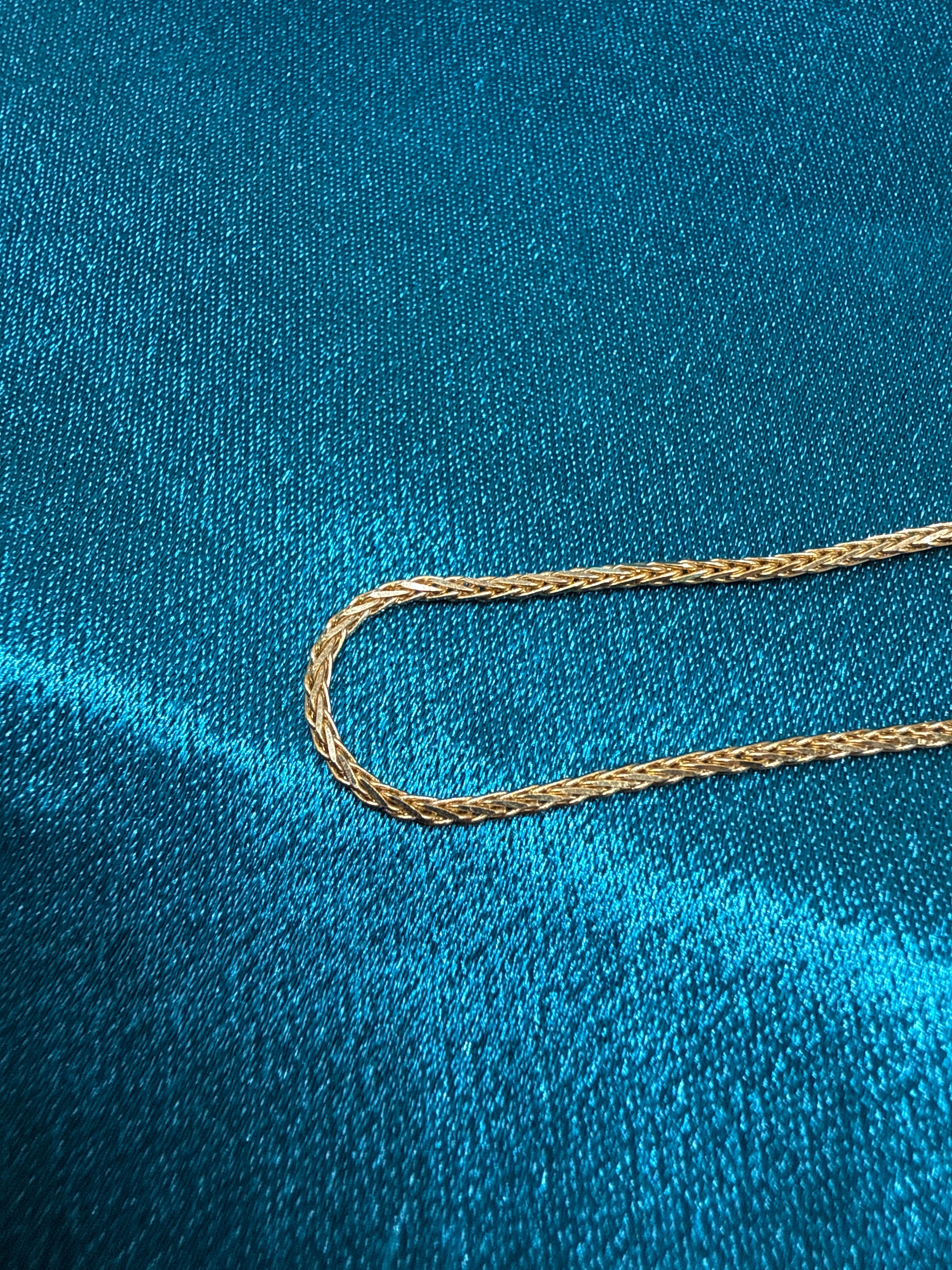 22K Gold Chain (Round Foxtail Design)