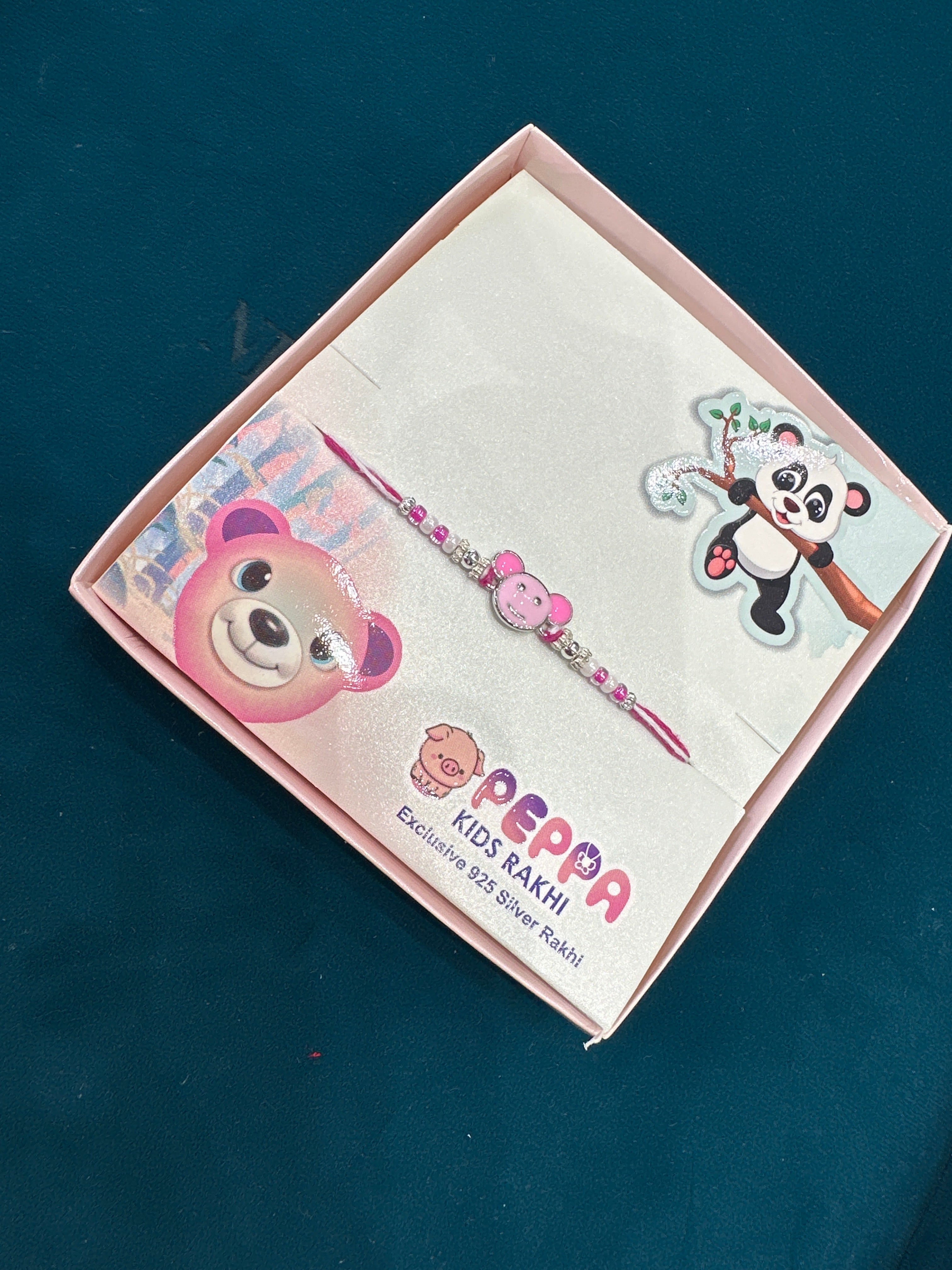 Kids Silver Fancy Rakhi