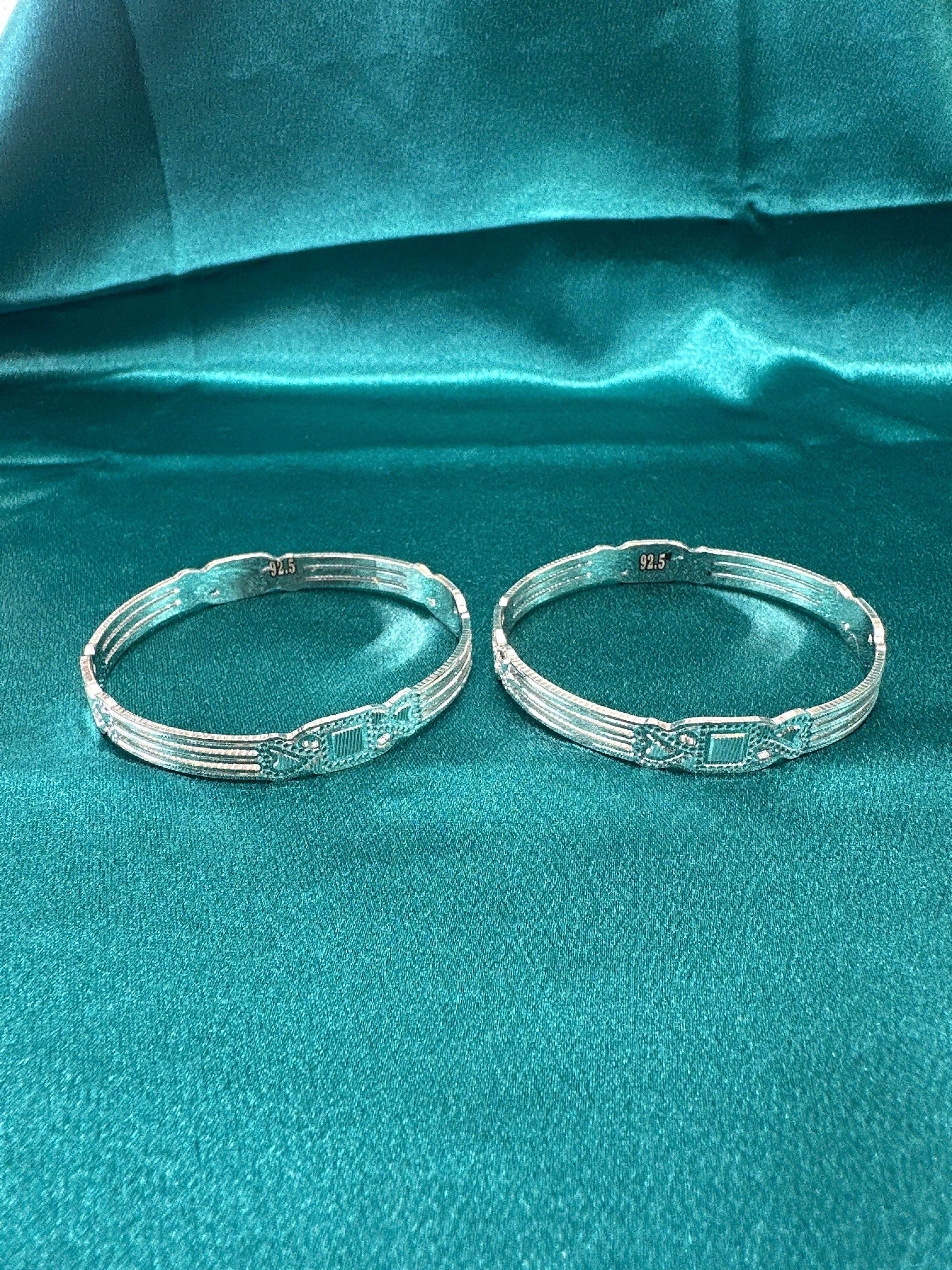 Designer Silver Bangles