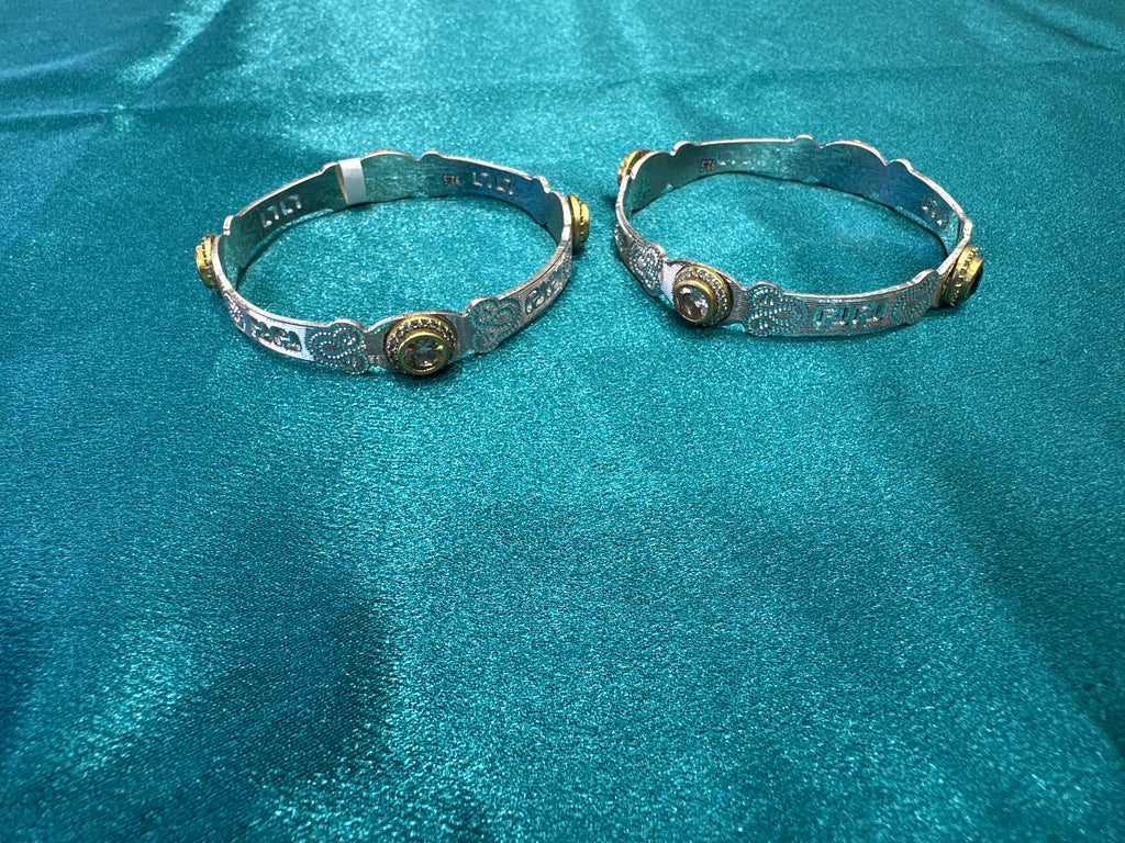 Designer Silver Bangles
