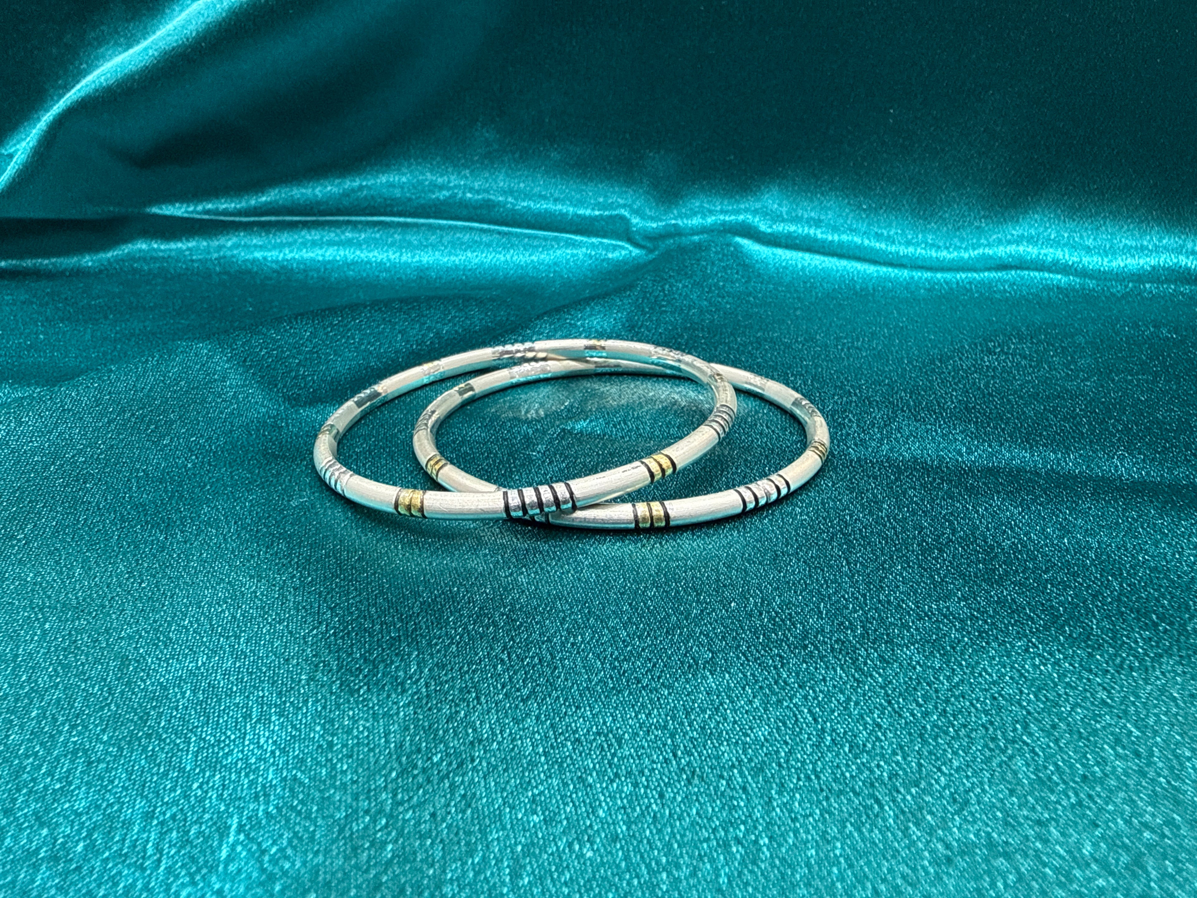 Designer Silver Bangles