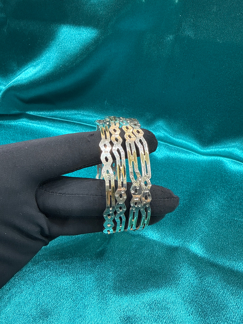 Designer Silver Bangles