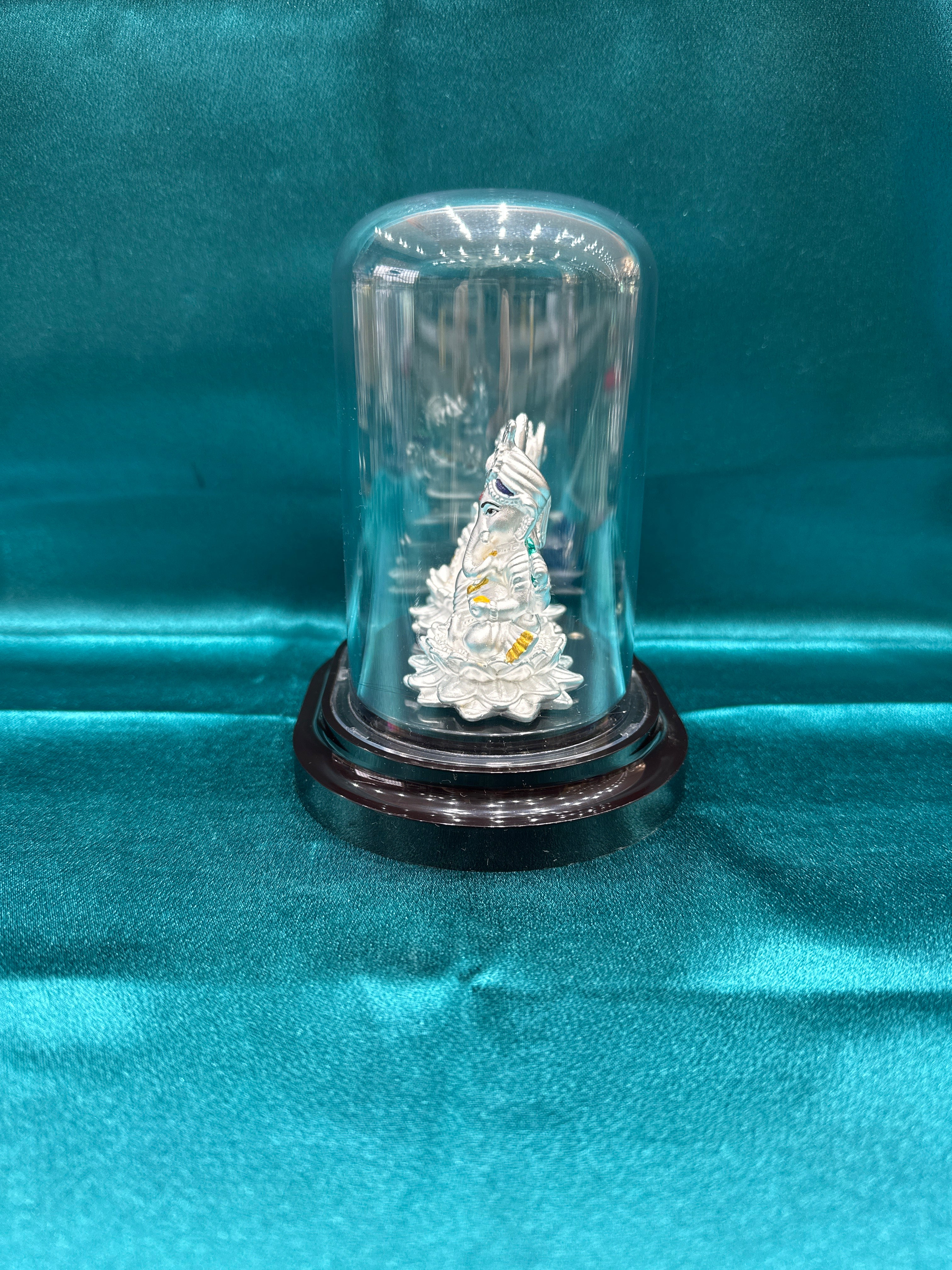 Pure Silver  Lakshmi Ganesh Ji Idol (Murti)