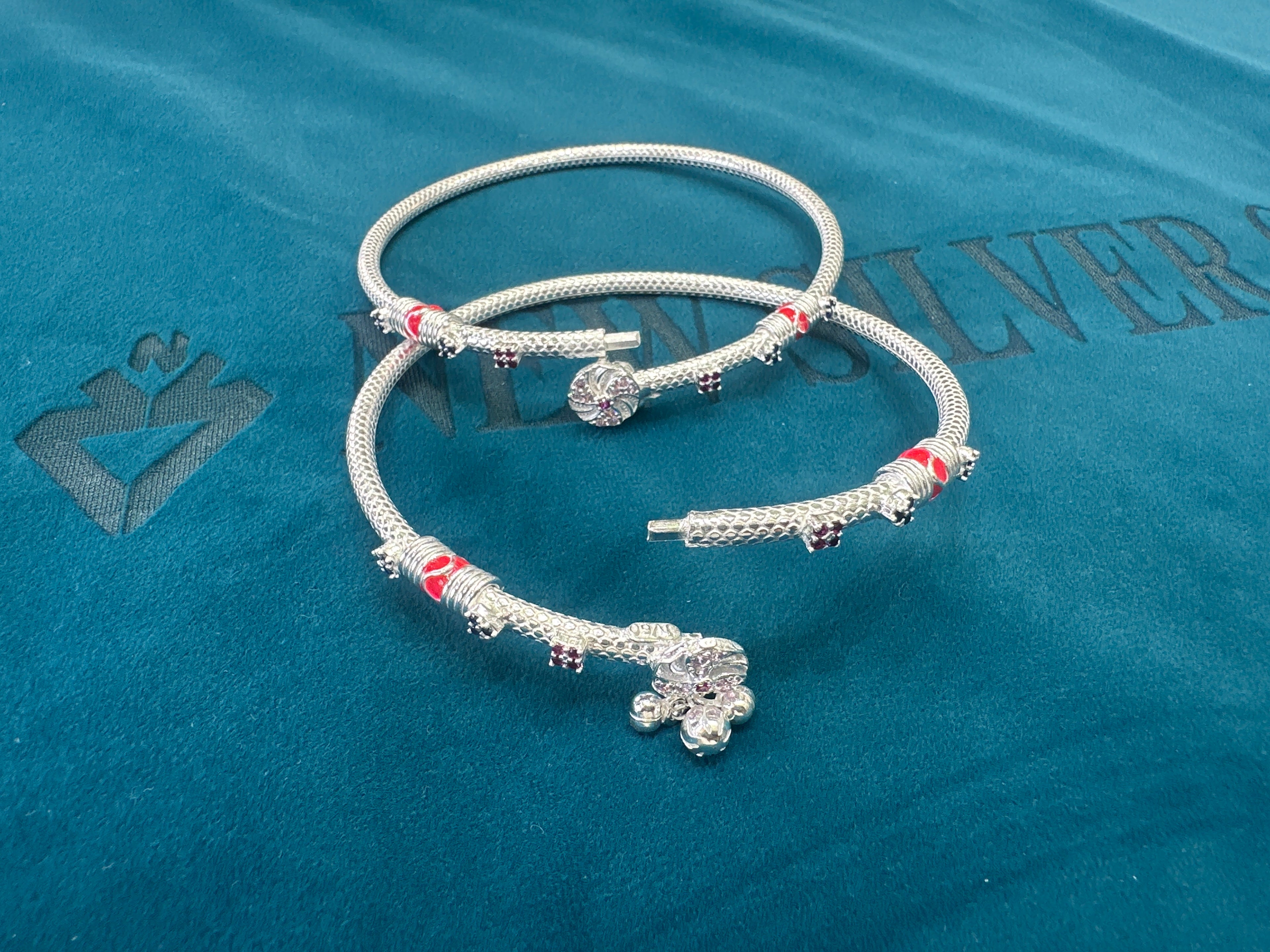 Women’s Fancy/Traditional Silver kada Anklet