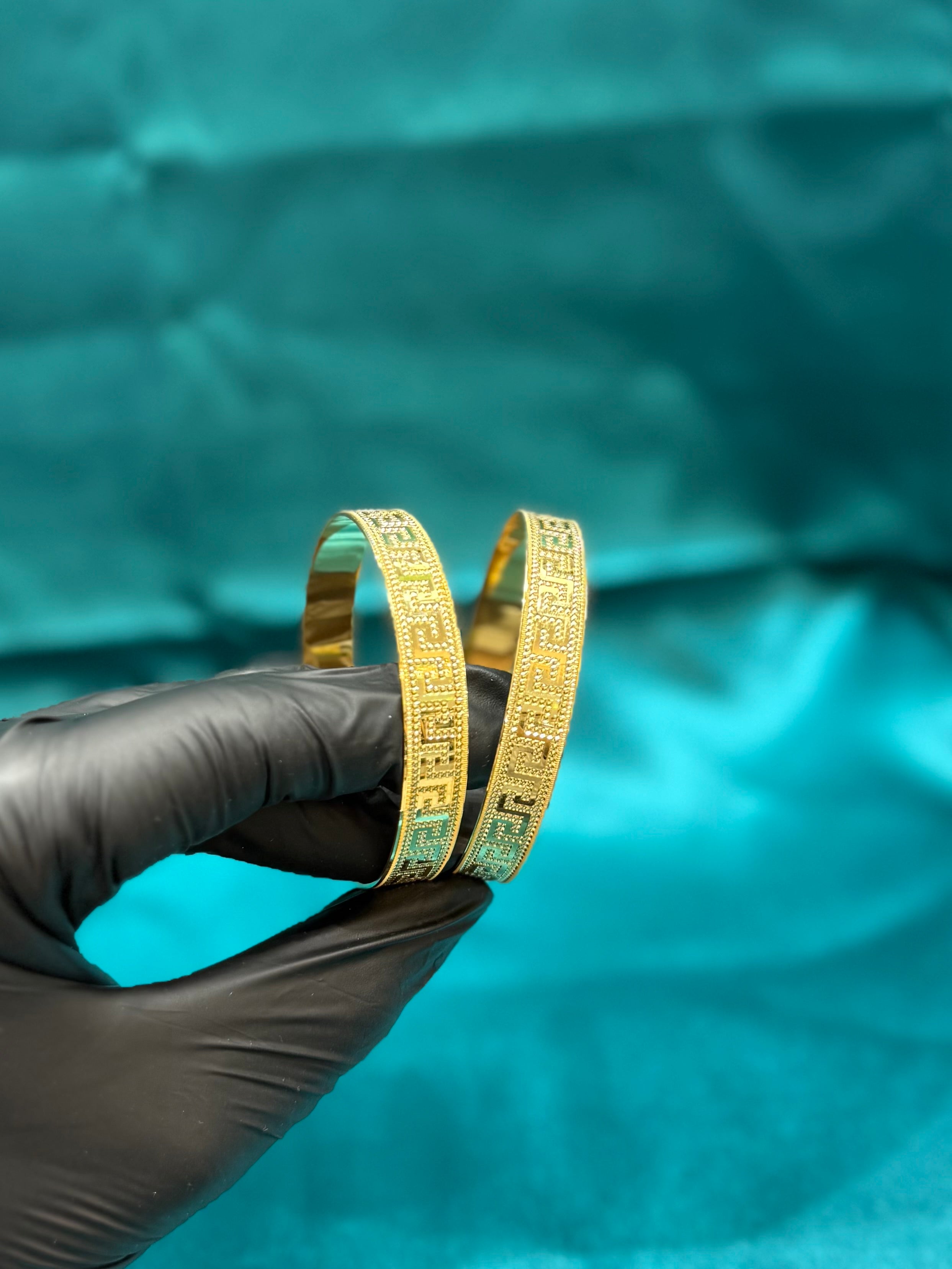 Women’s 22K Designer Bangles (Pair)