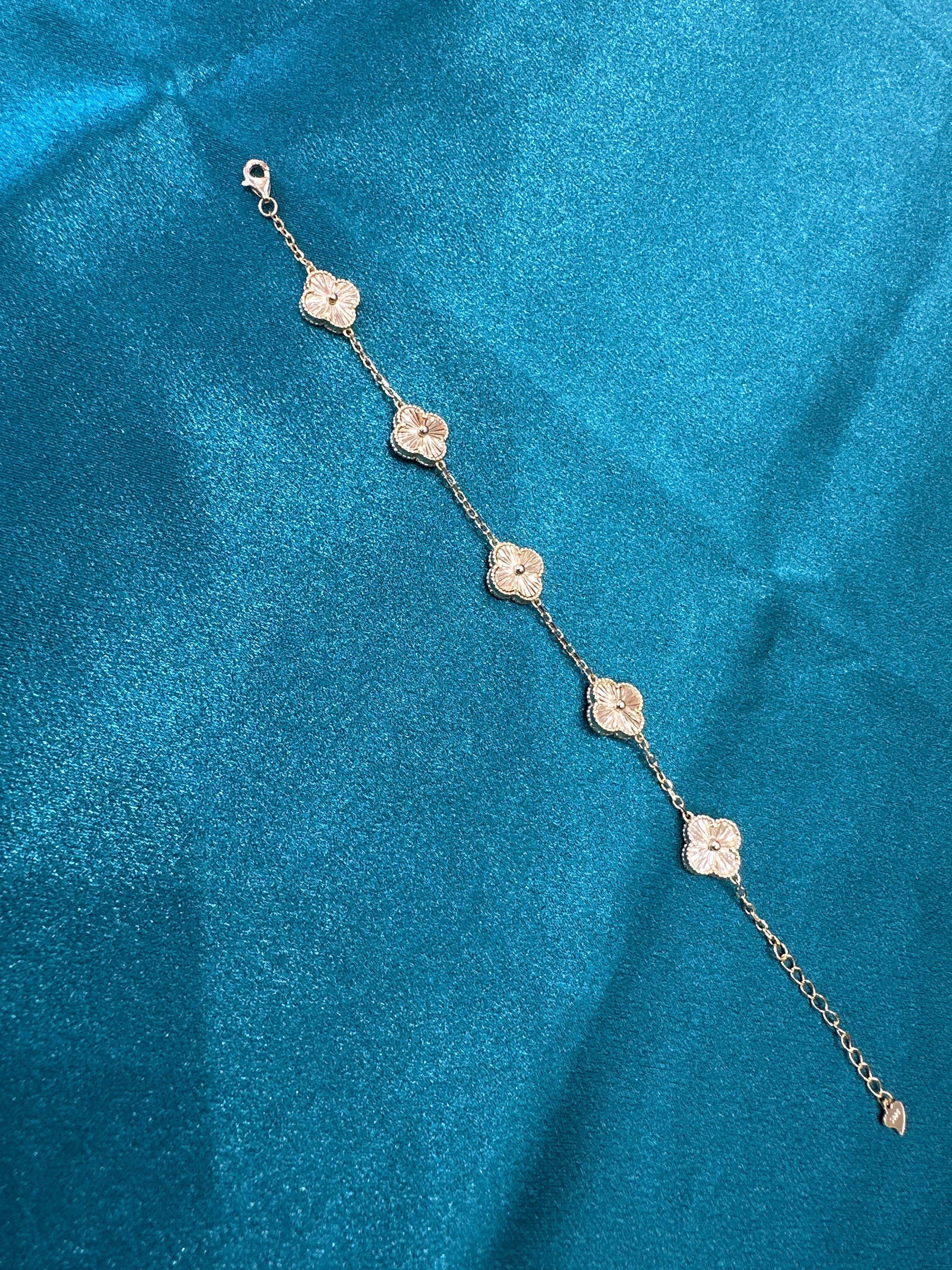Women’s Fancy Silver Gold plated 925 Bracelet