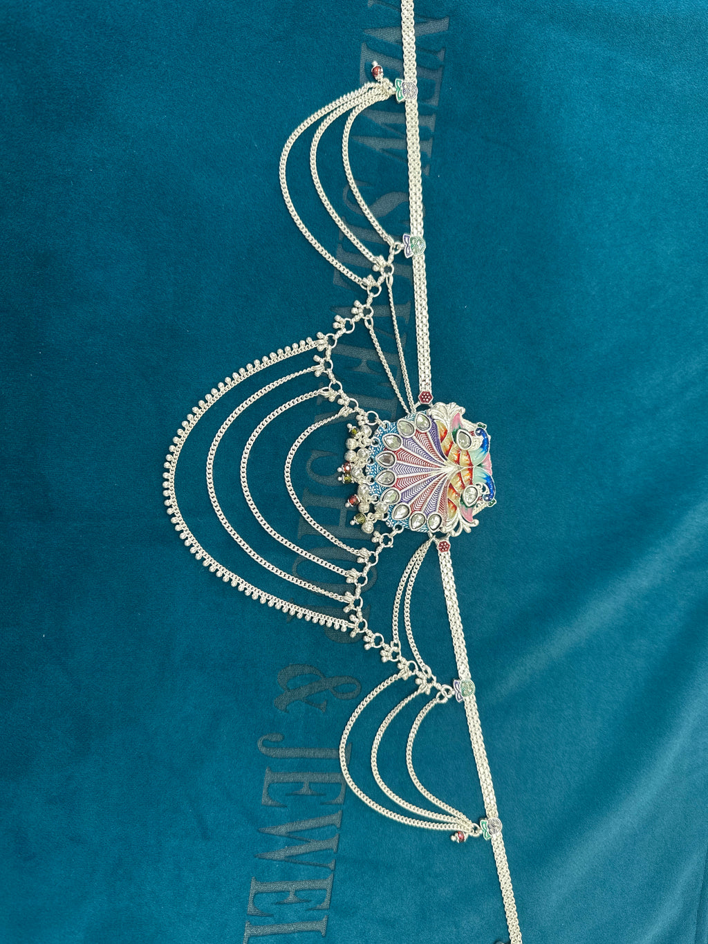 Waist belt in silver