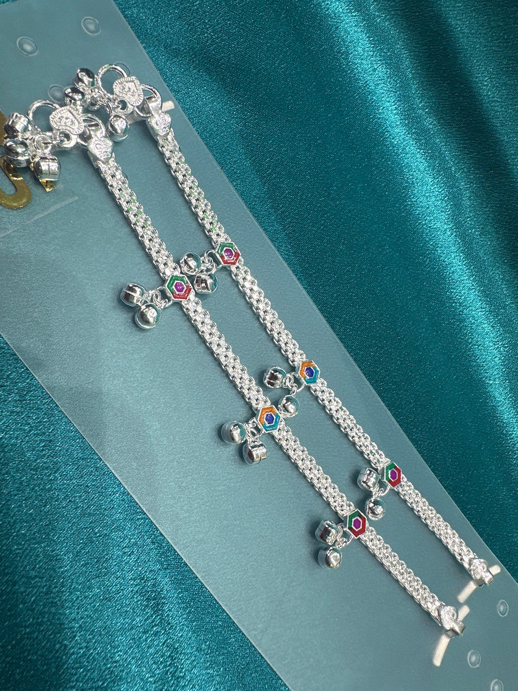 Fancy Silver baby anklet(Size: 2-3 year old)