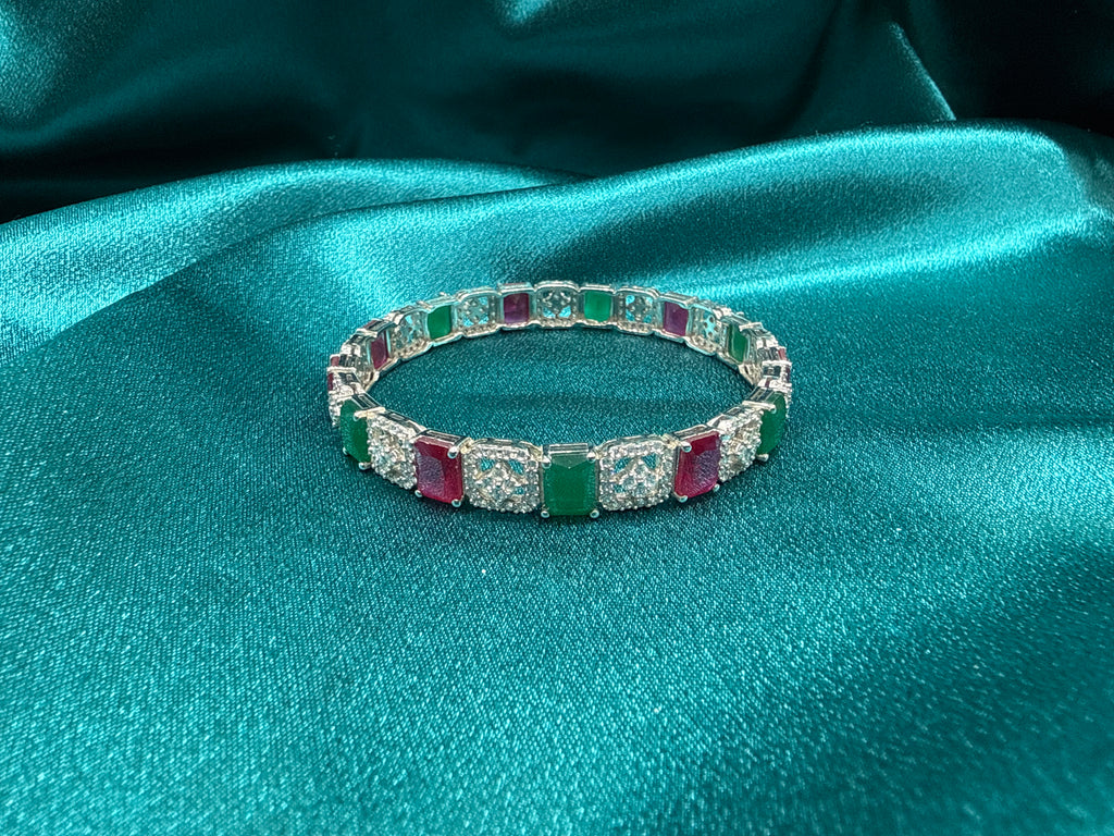 Designer Silver Bangle (Single)
