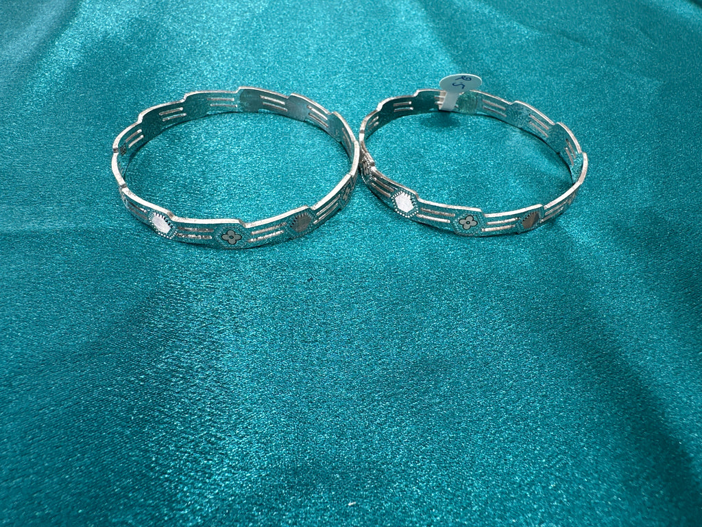 Designer Silver Bangles