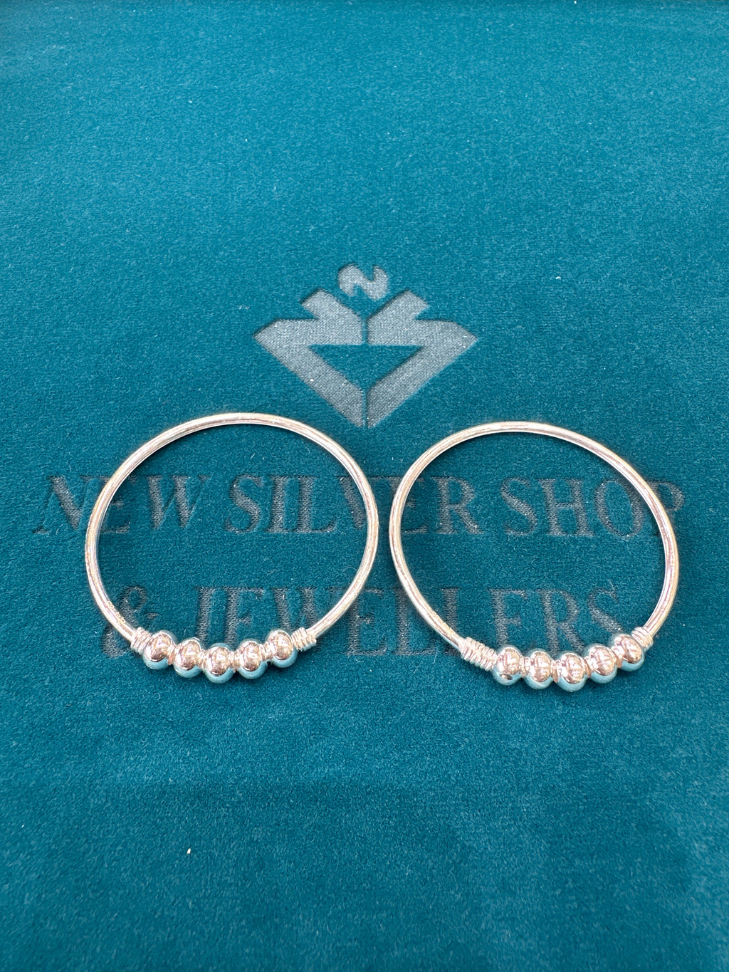 Fancy Silver baby bangles