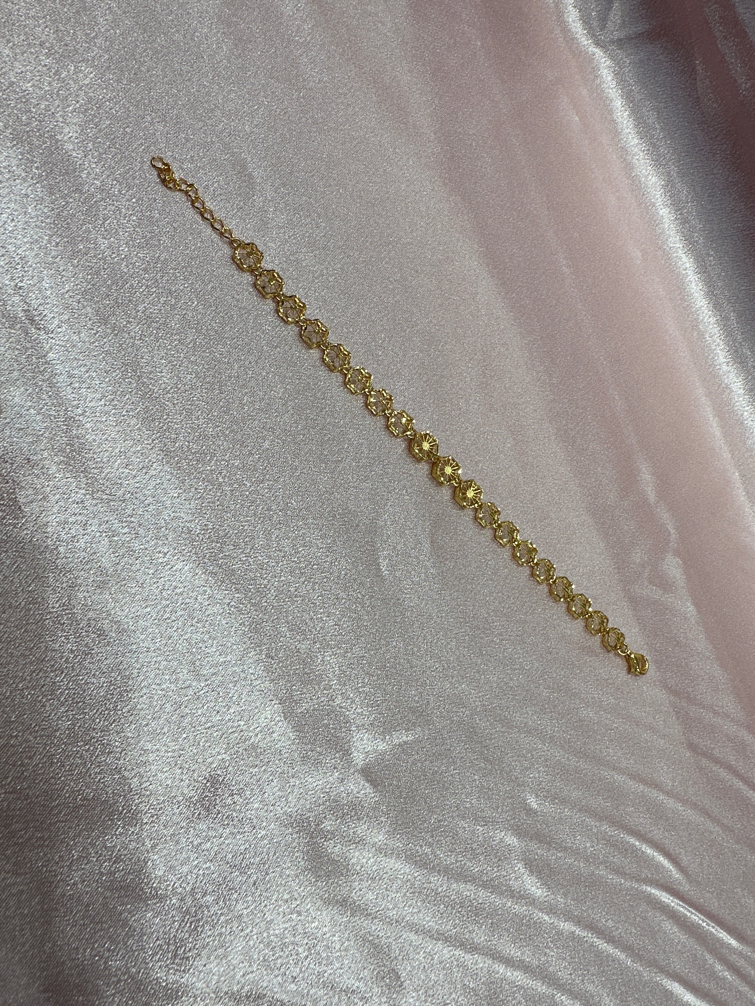 Women’s Fancy Silver Gold plated 925 Bracelet