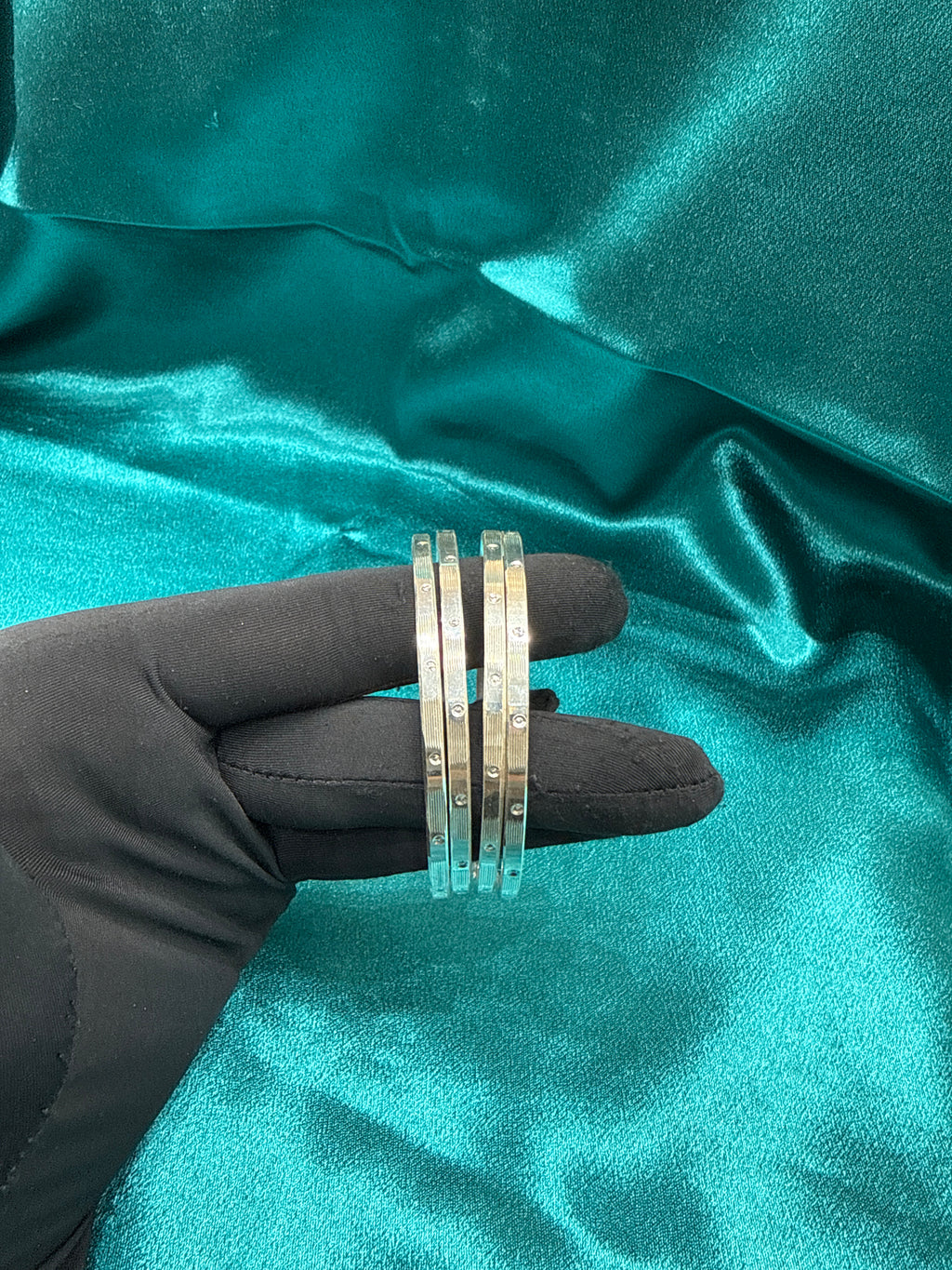 Designer Silver Bangles