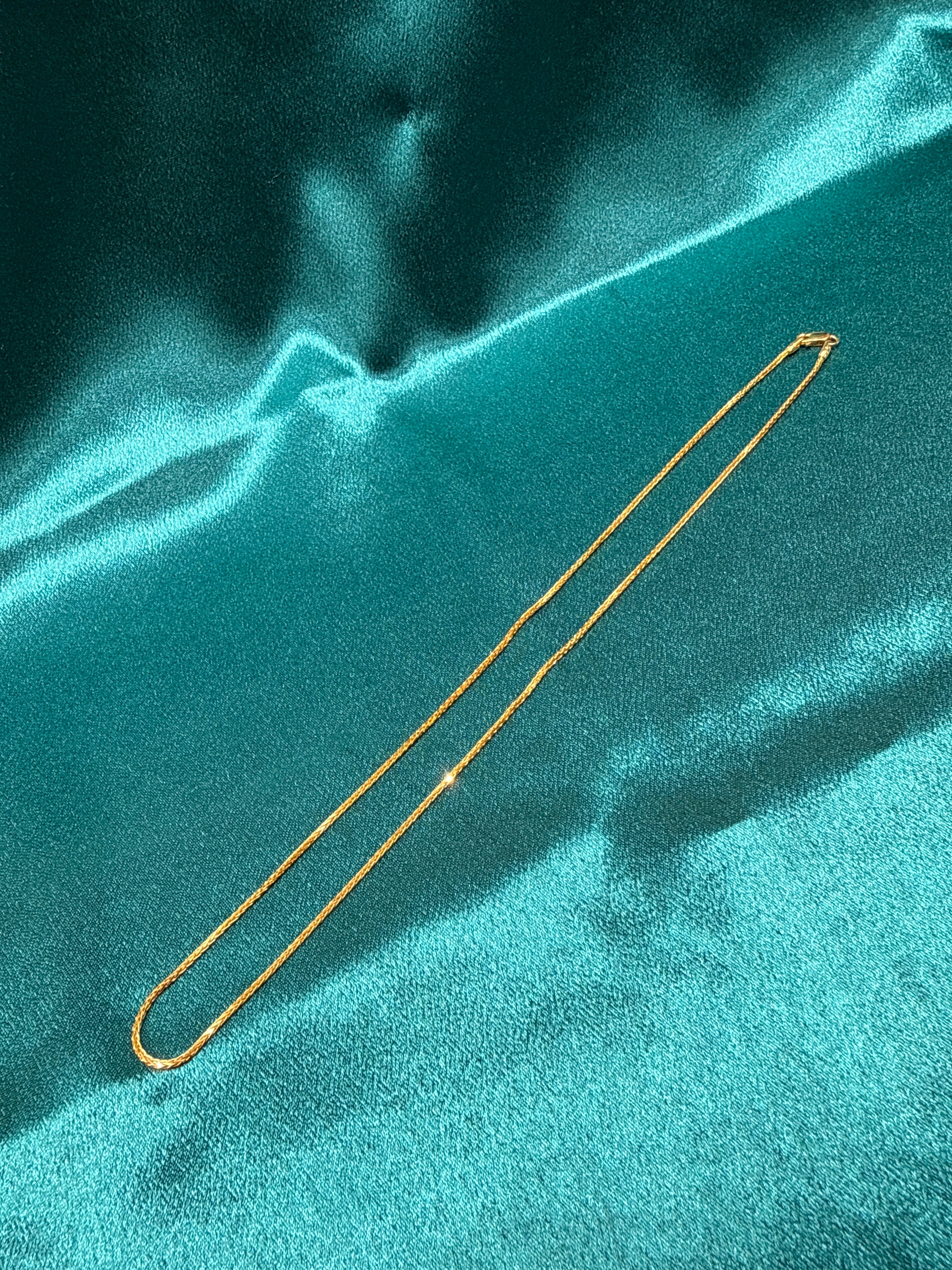 22K Gold Chain (Round Foxtail Design)