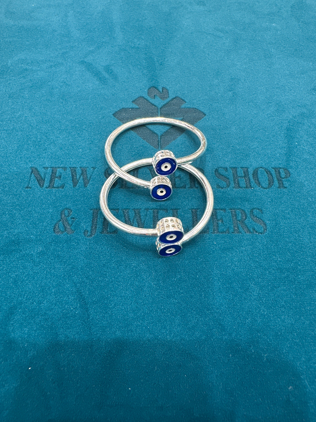 Fancy Silver baby bangles