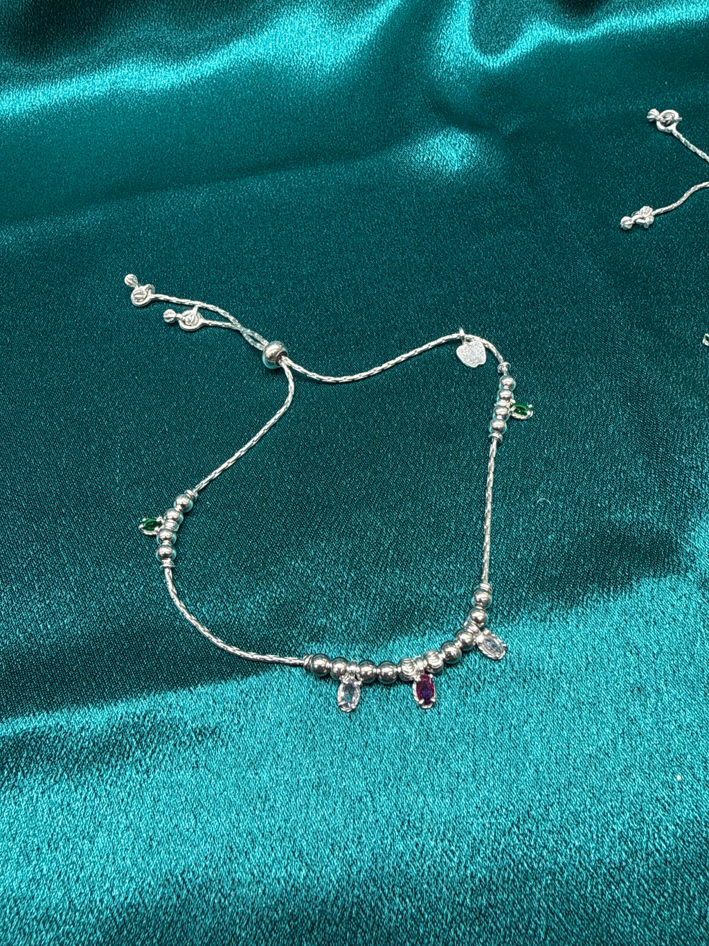Women’s Fancy/Traditional Adjustable Silver Anklet
