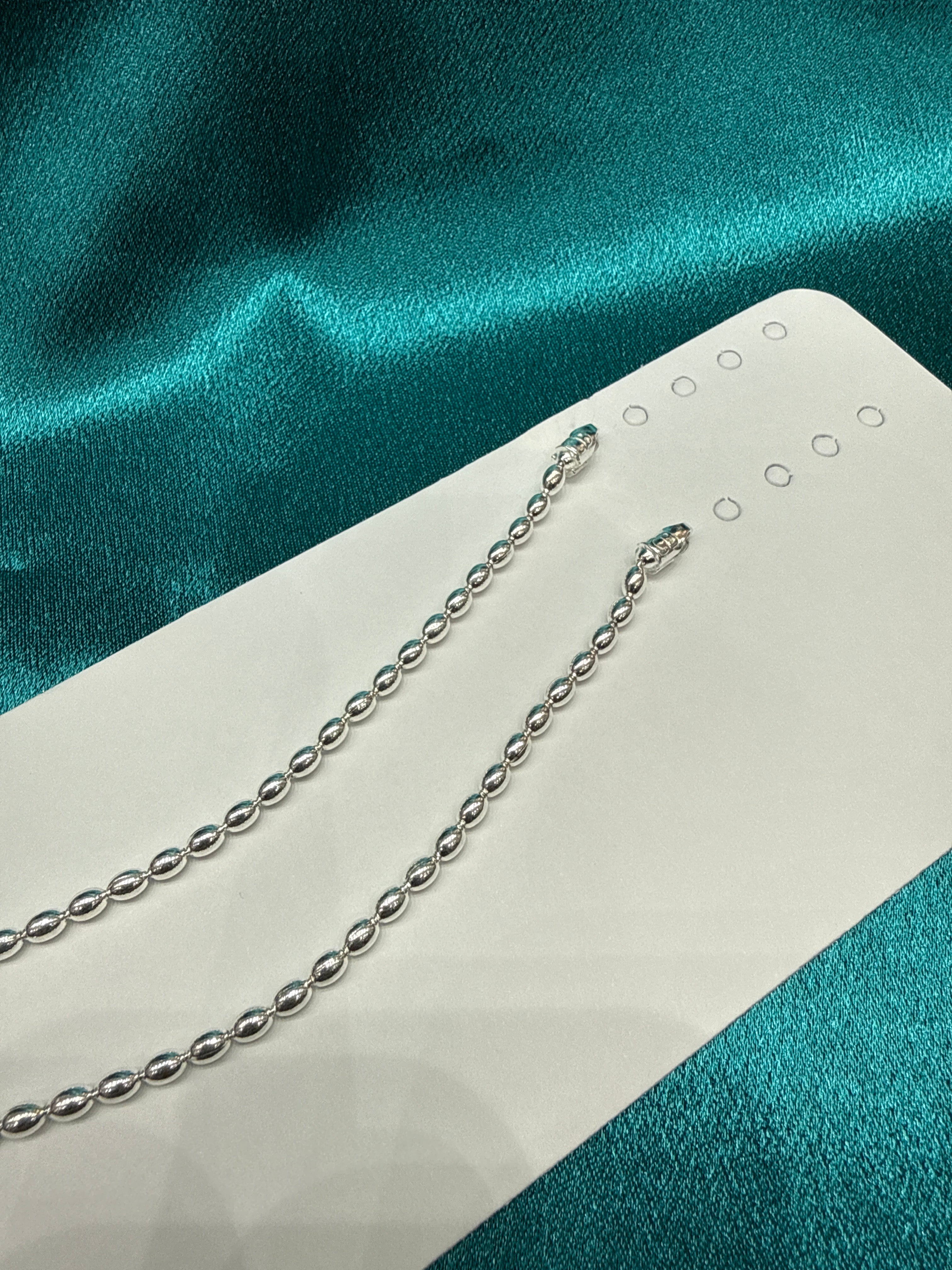 Baby fancy silver anklets (Size: 1-2 year old)