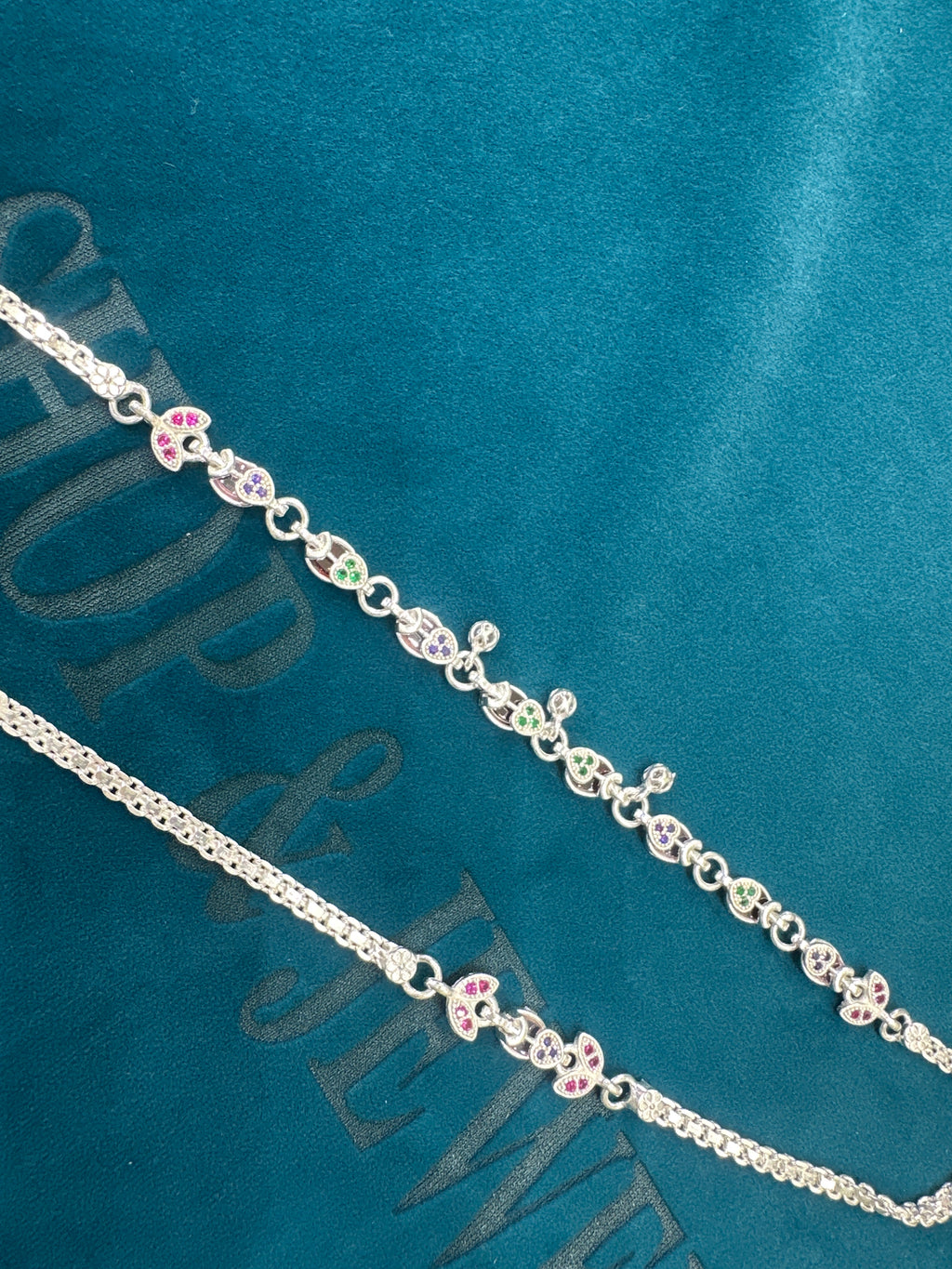 Waist belt in silver