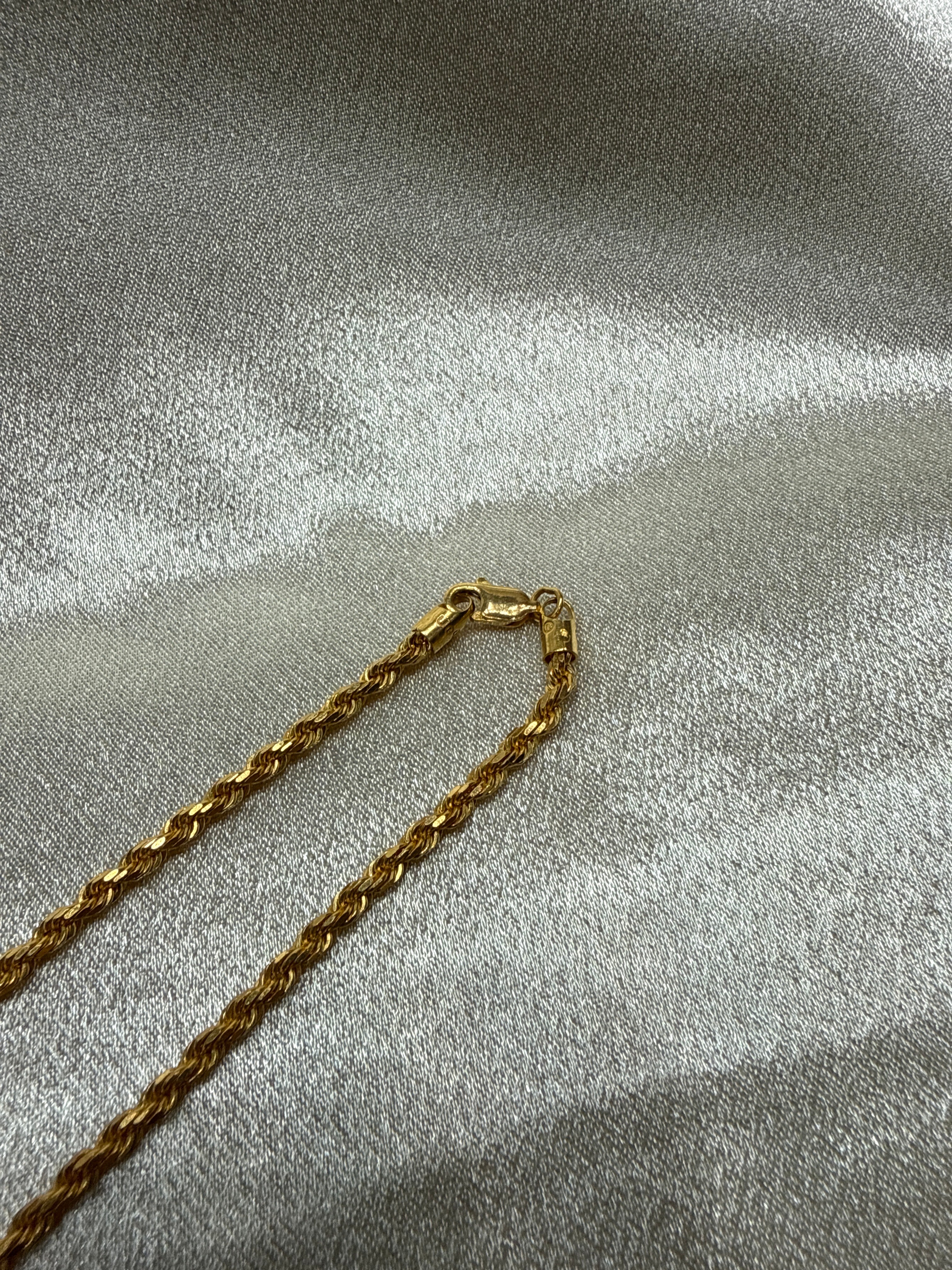 22K Gold Chain (Solid Rope Design)