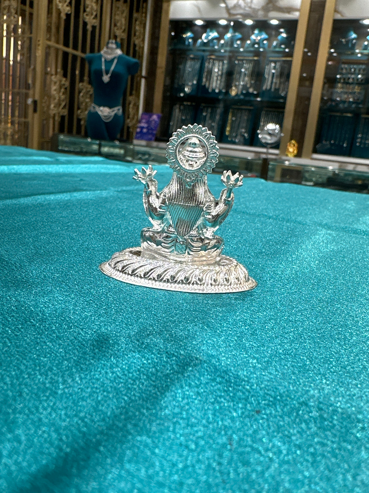 Silver Lakshmi Ji Idol