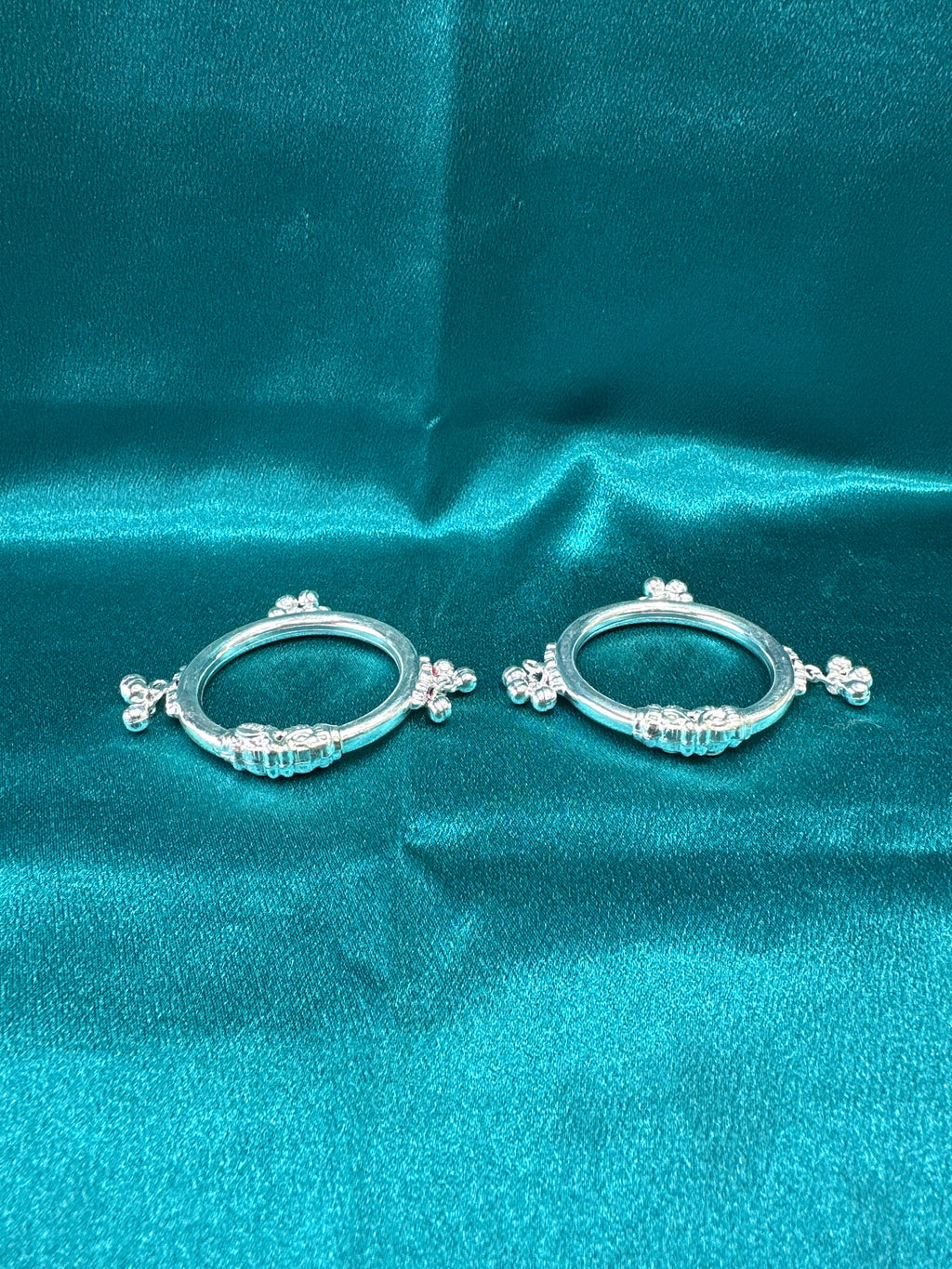 Fancy Silver baby bangles