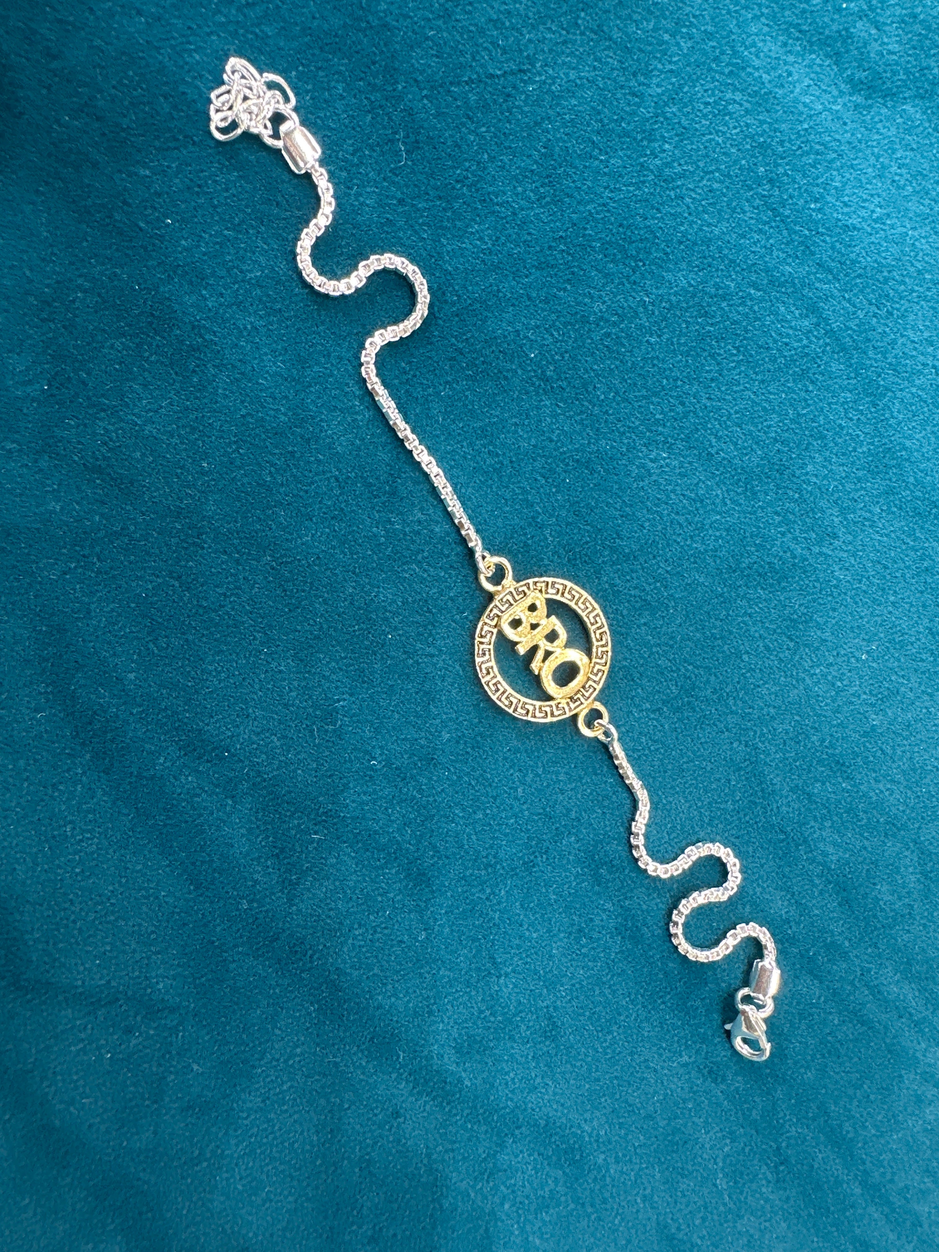 Silver Fancy Rakhi