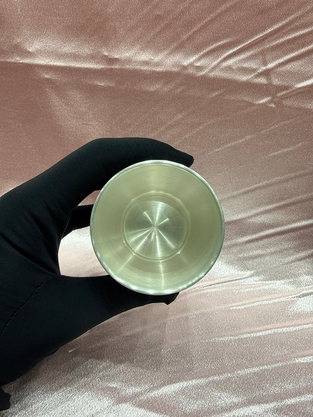Medium weight plain silver glass
