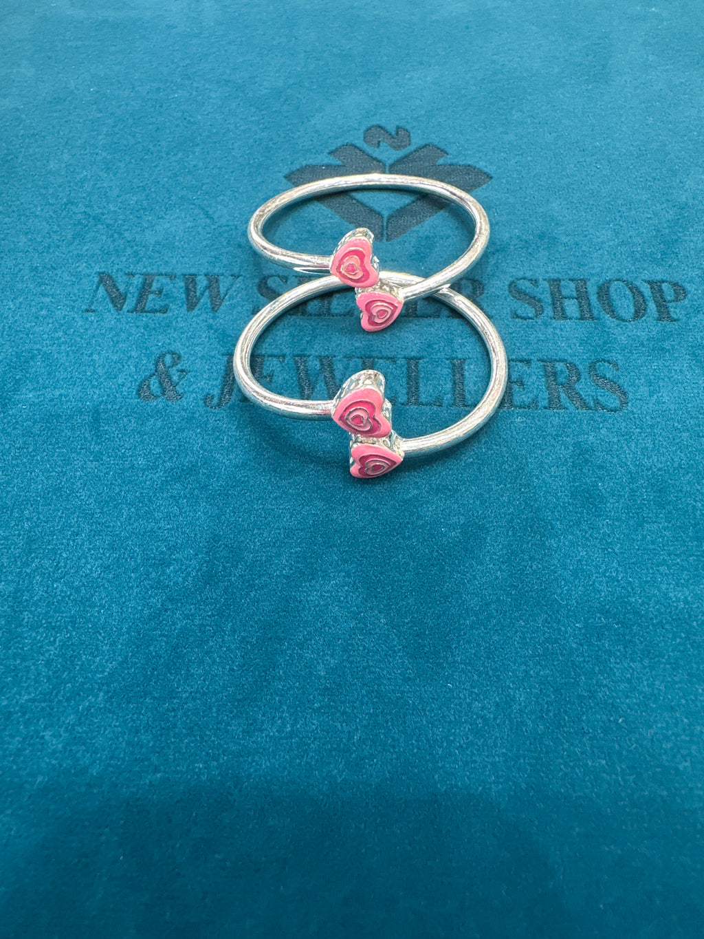 Fancy Silver baby bangles