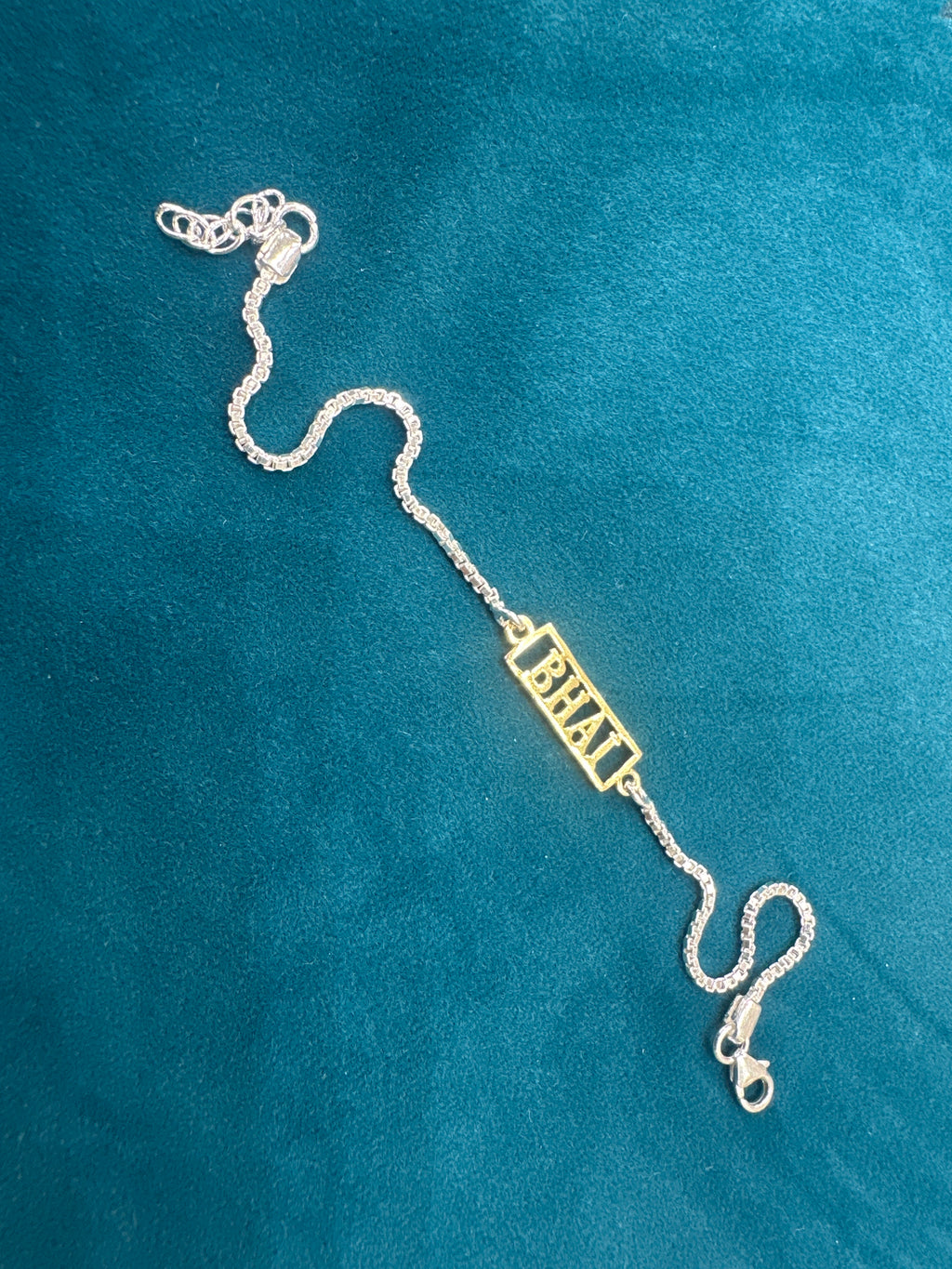 Silver Fancy Rakhi