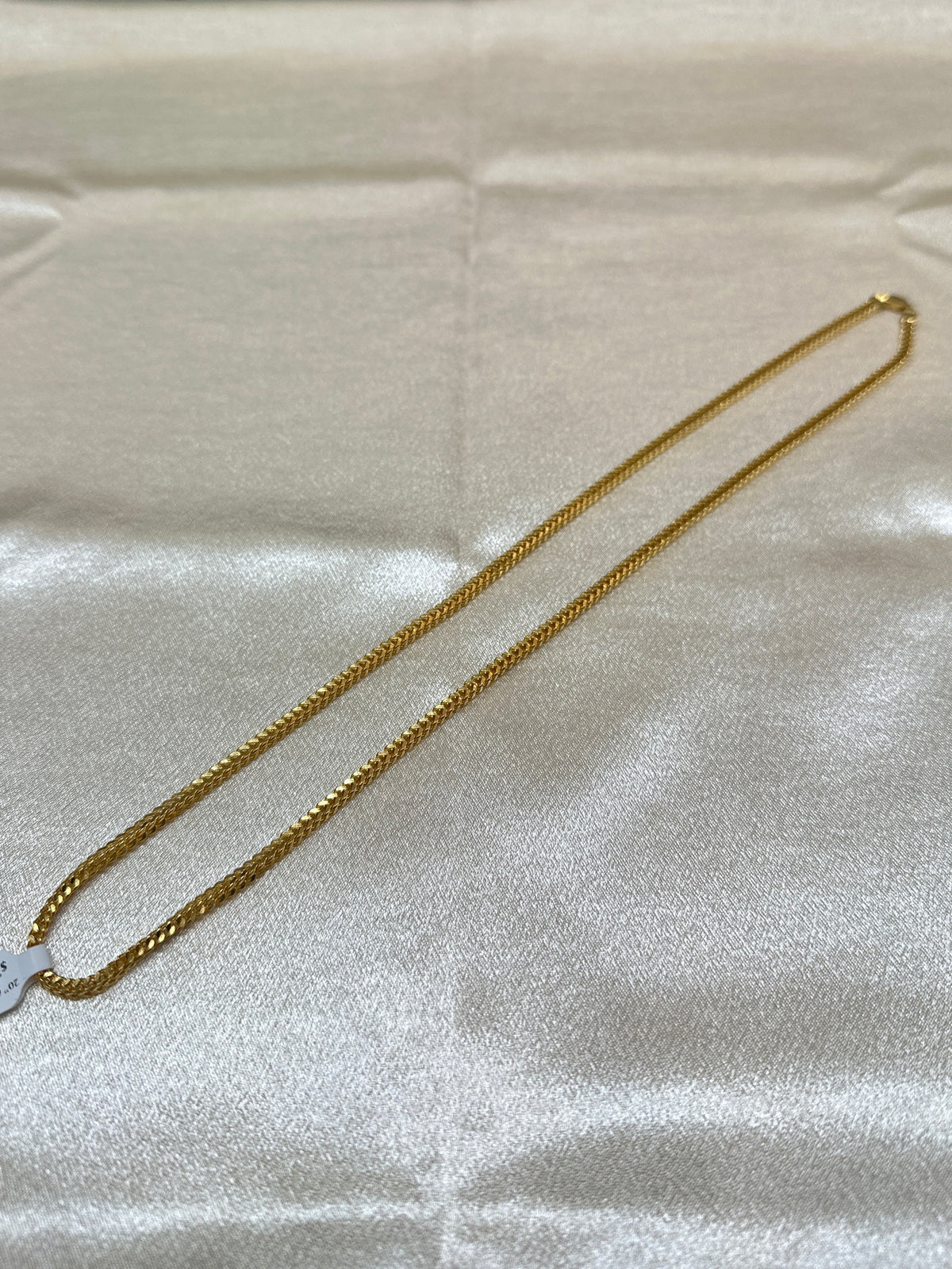22K Gold Chain (Box Foxtail Design)