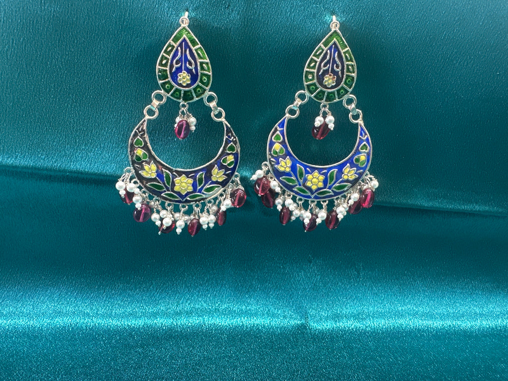 Antique Style Designer Silver Earrings