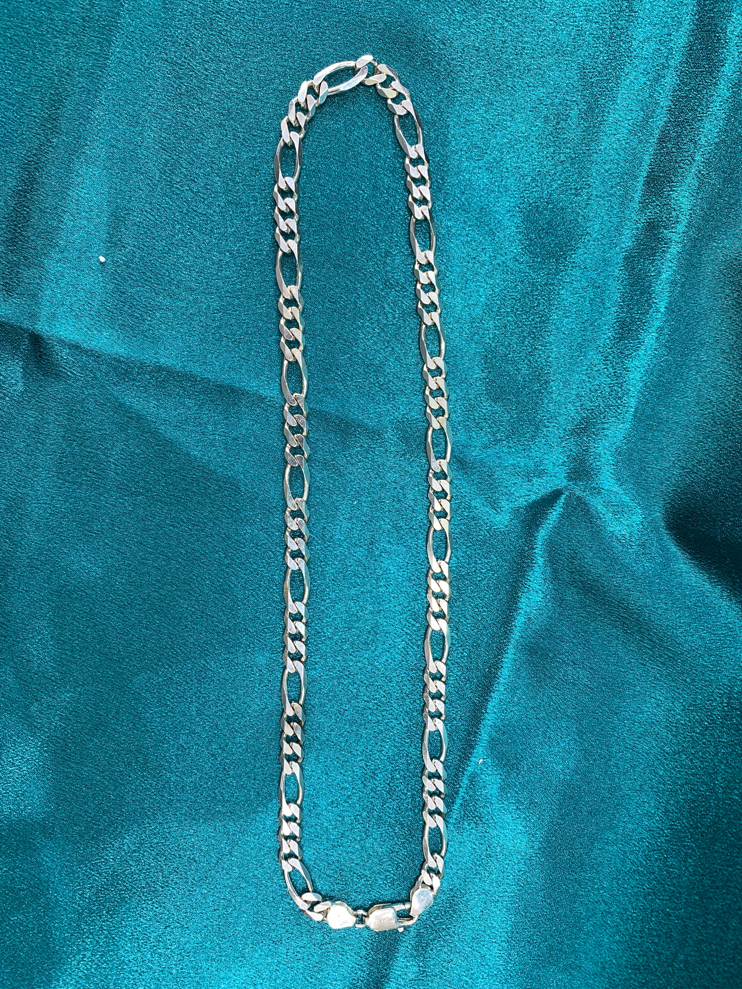 5mm Figaro silver chain