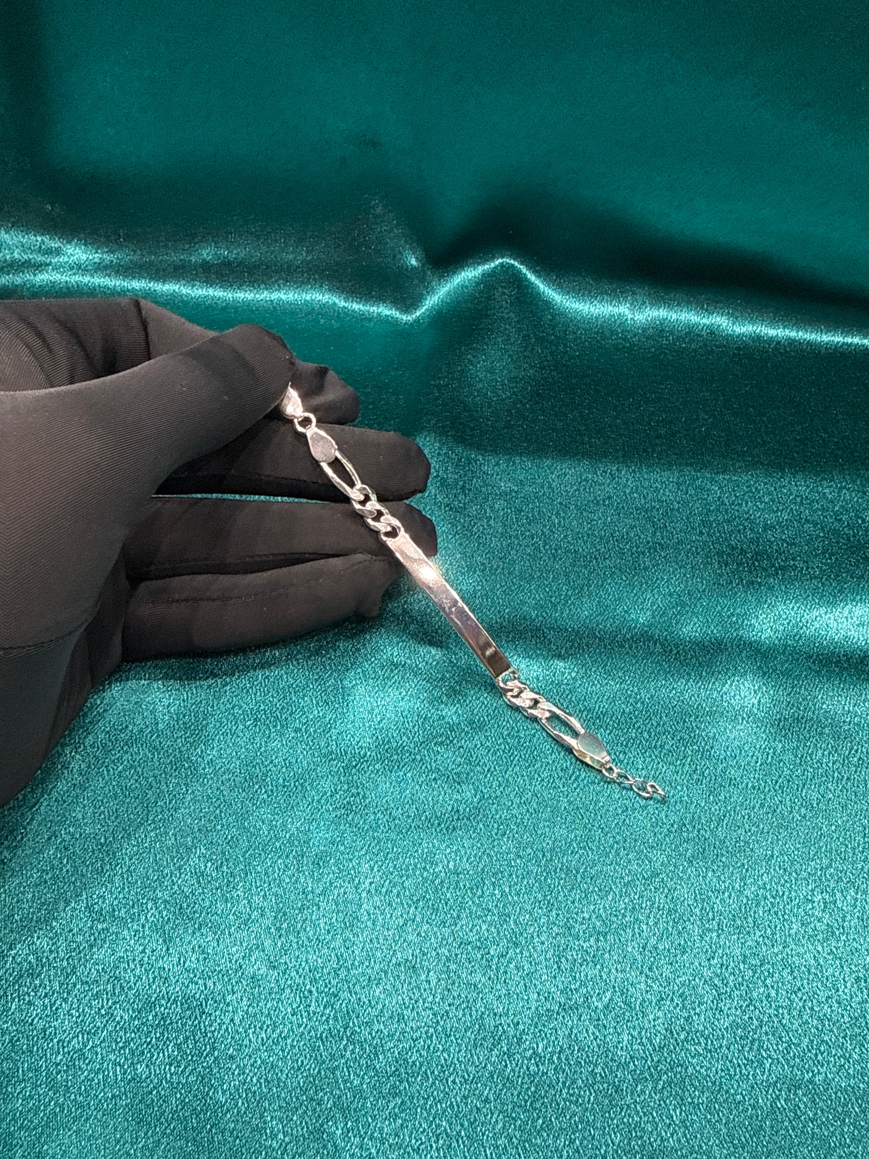 Kids Plate Figoro Link Sikver 925 Bracelet (6mm)