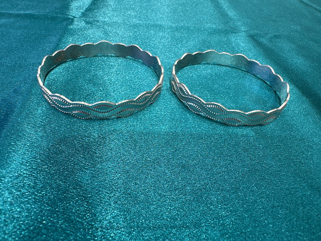 Designer Silver Bangles
