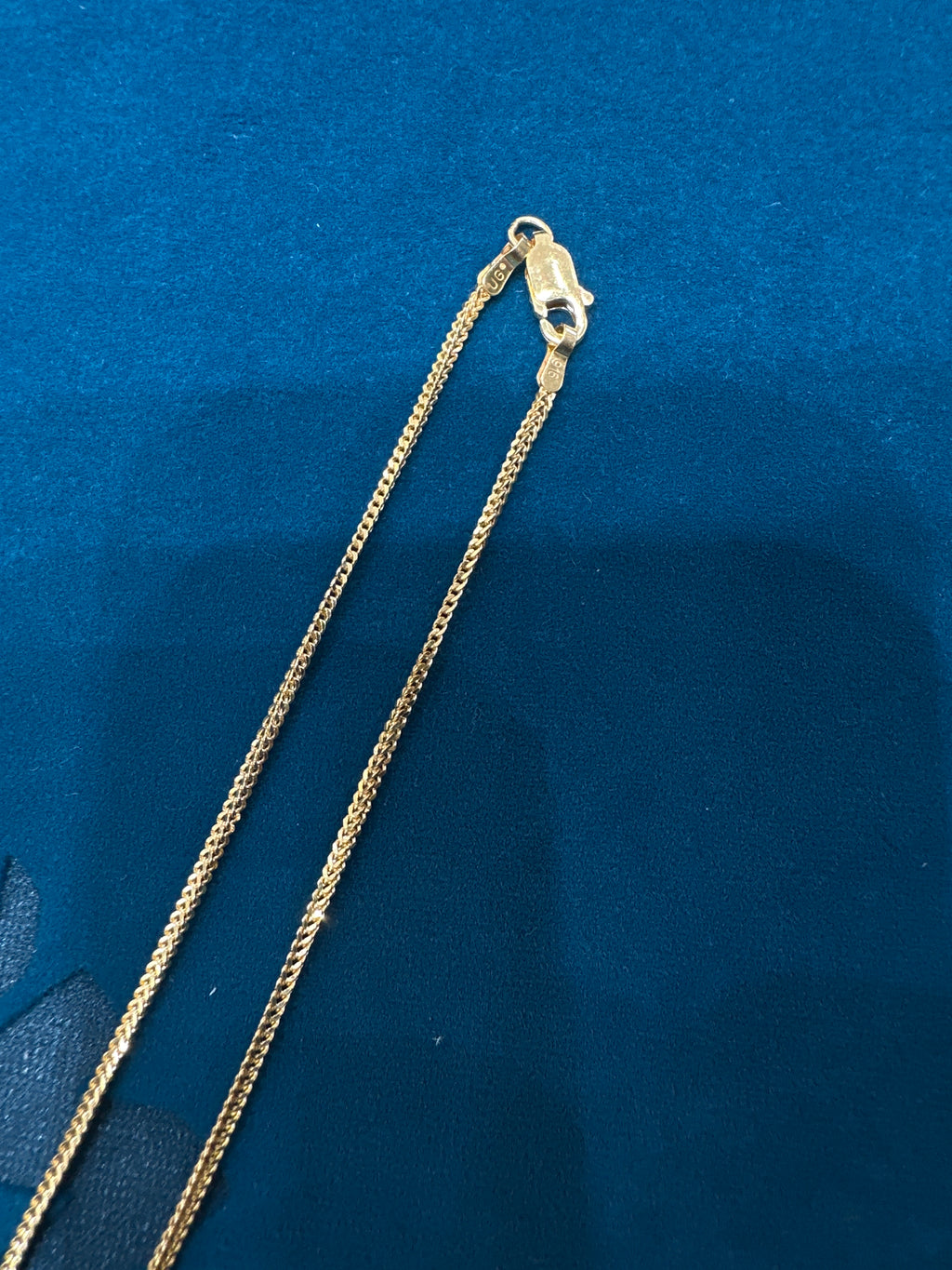 22K Gold Chain (Box Foxtail Design)