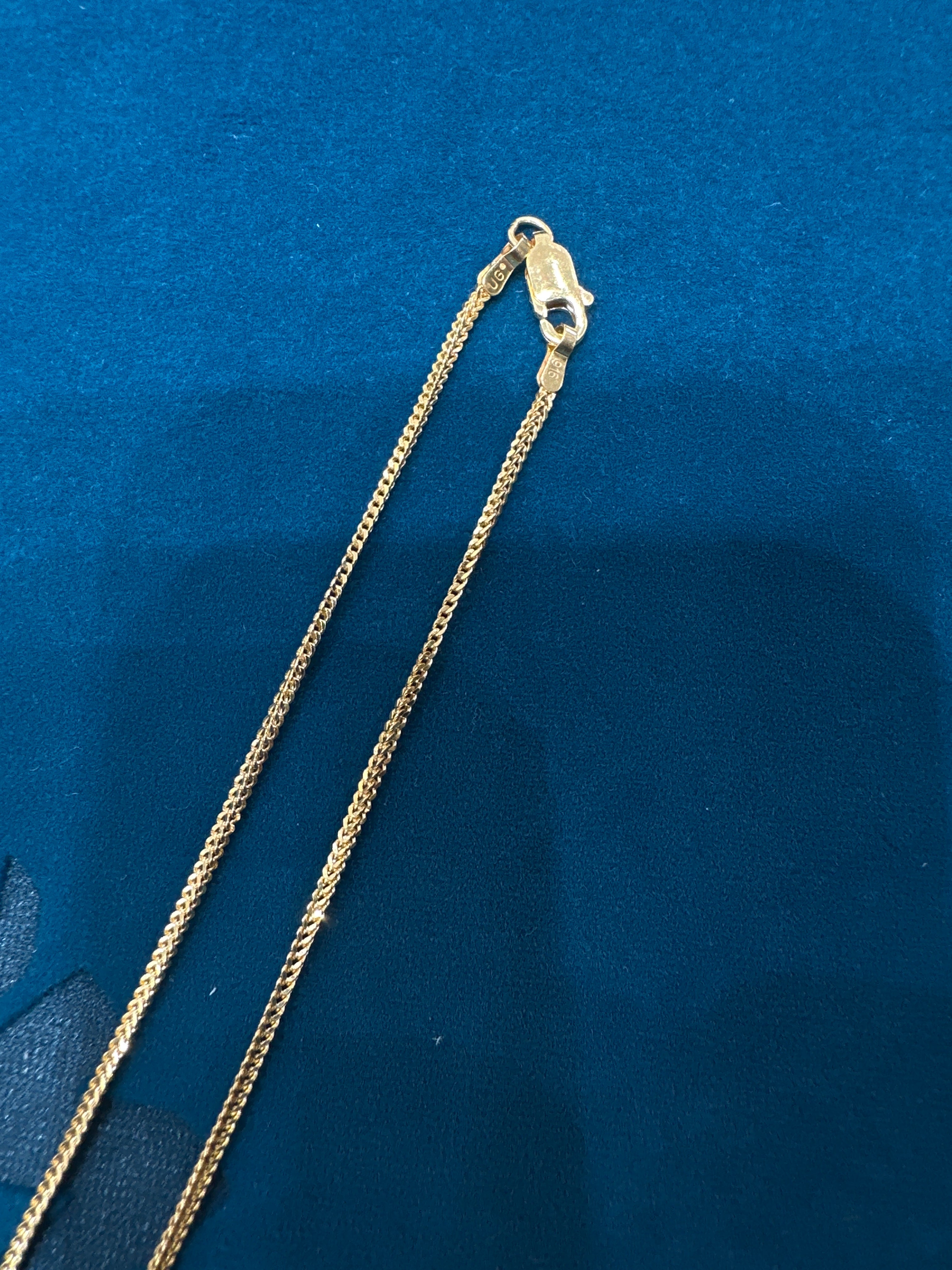22K Gold Chain (Box Foxtail Design)