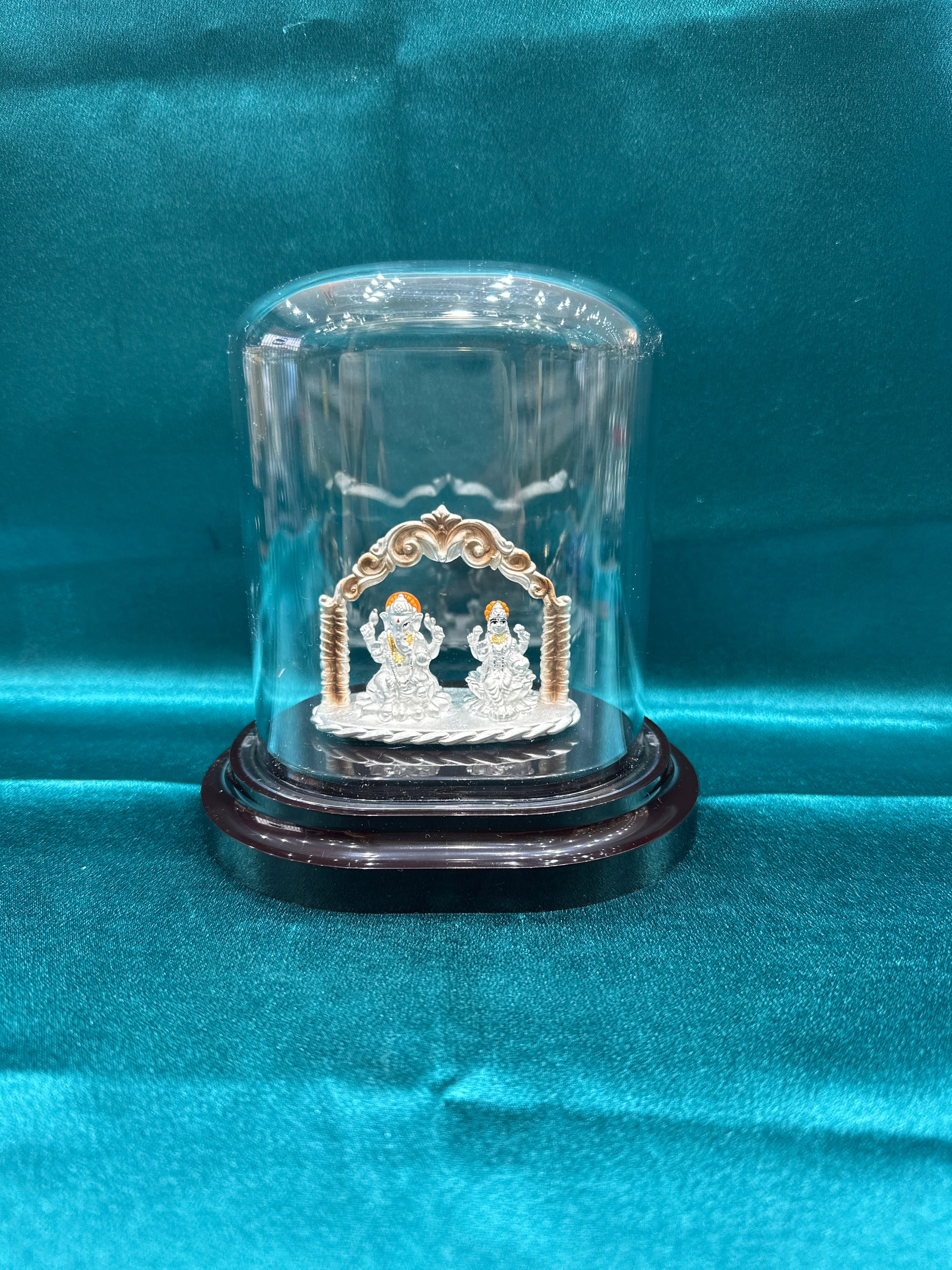 Pure Silver  Lakshmi Ganesh Ji Idol (Murti)