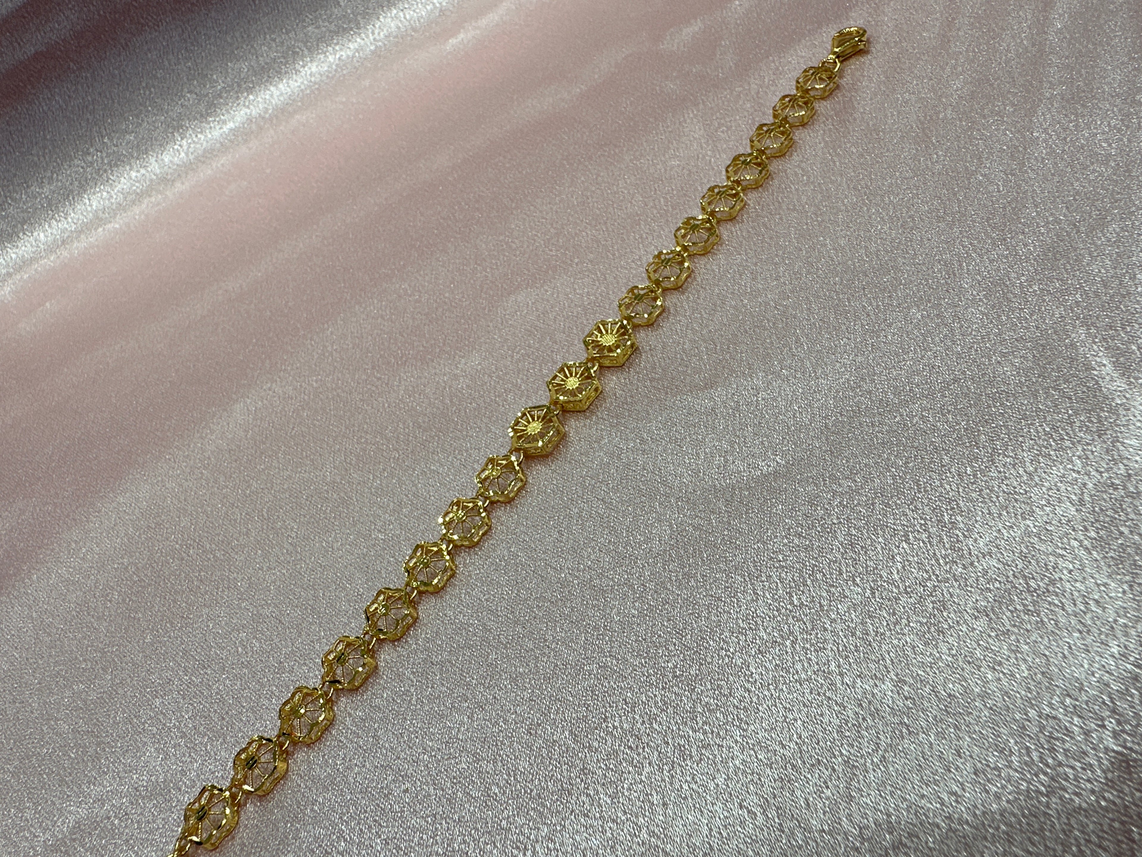Women’s Fancy Silver Gold plated 925 Bracelet
