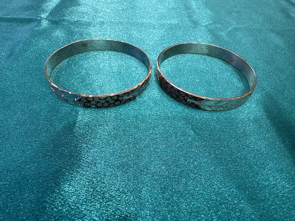 Designer Silver Bangles