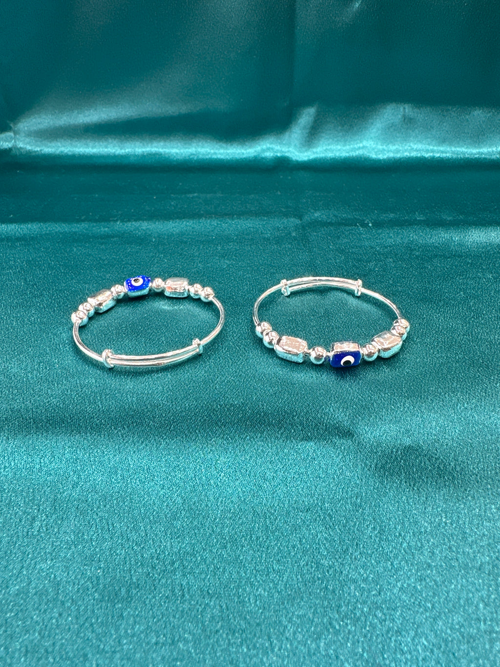 Fancy Silver baby bangles