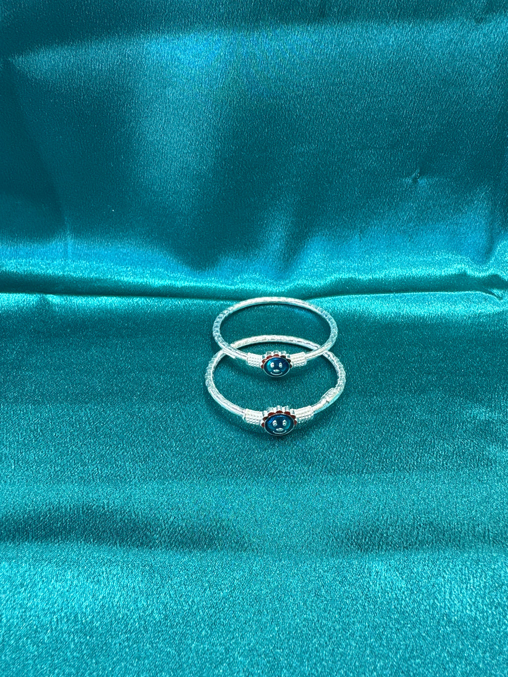 Fancy Silver baby bangles
