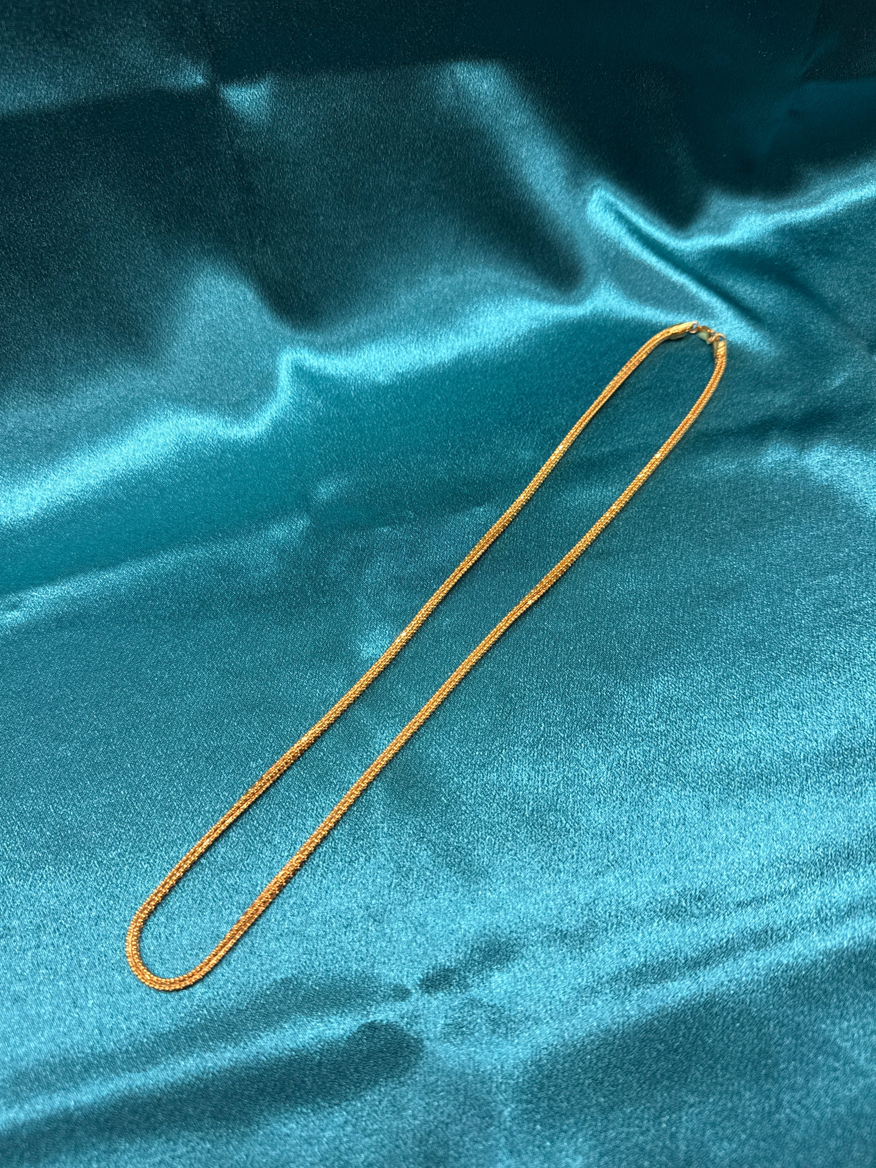 22K Gold Chain (Popcorn Design)