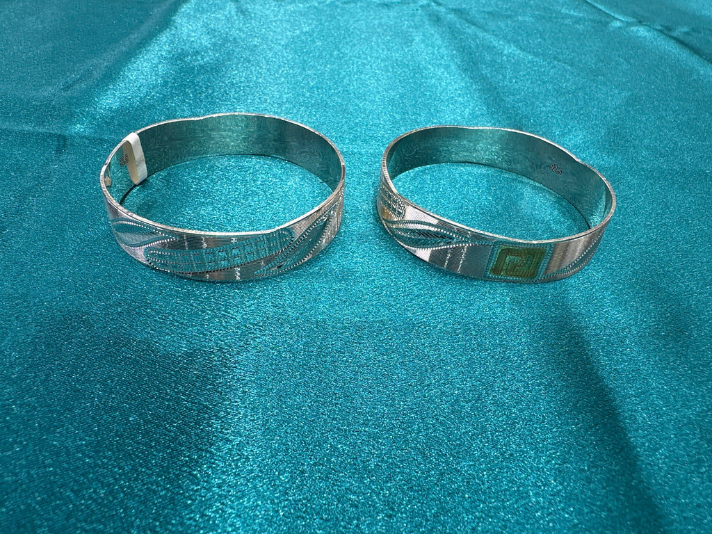Designer Silver Bangles
