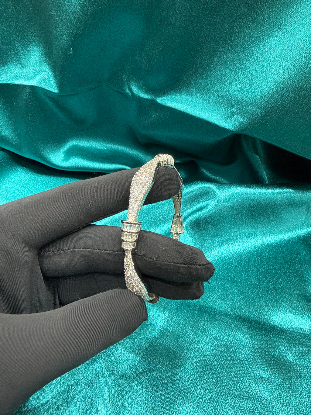 Designer Silver Bangle (Single)
