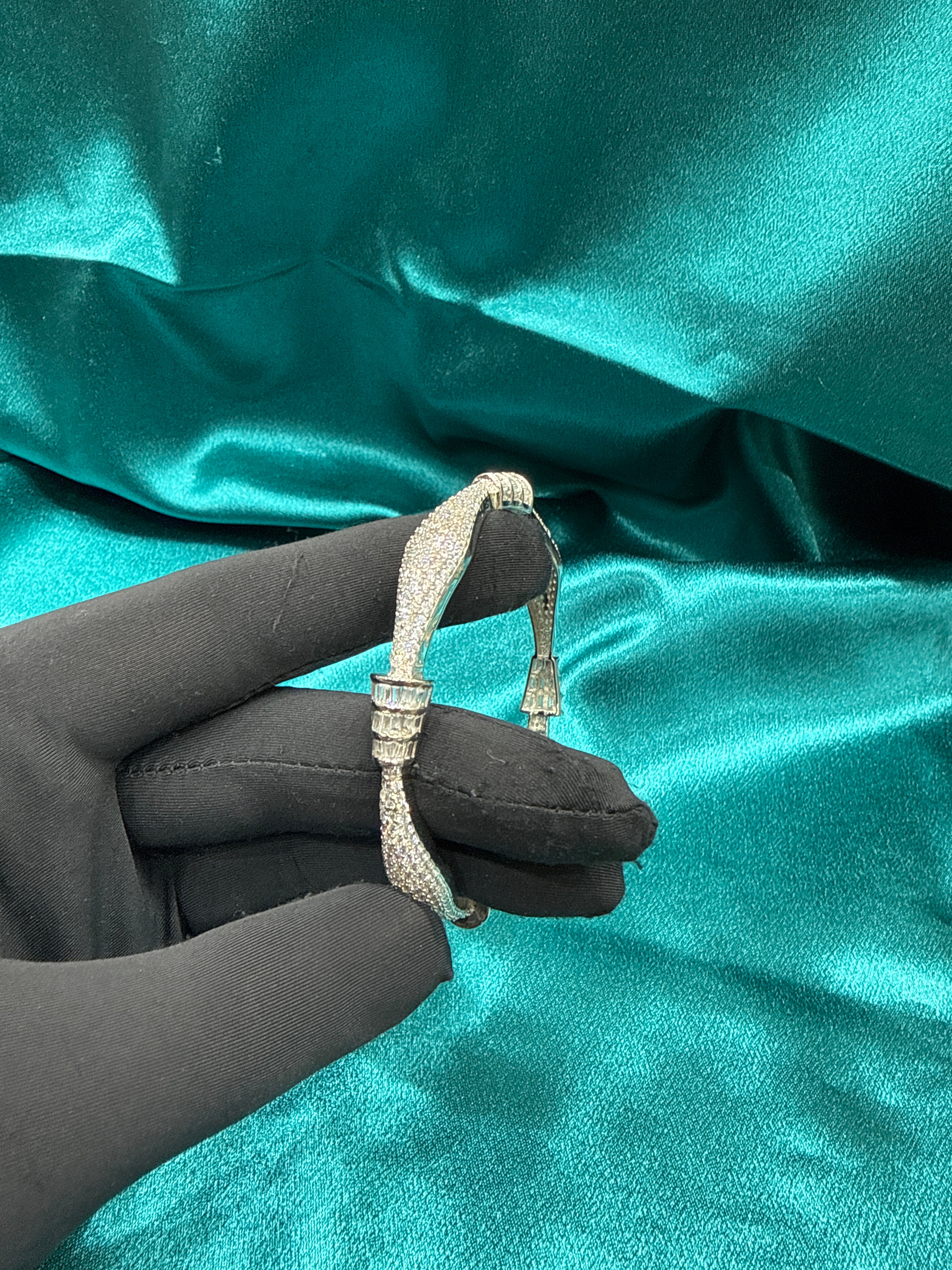 Designer Silver Bangle (Single)