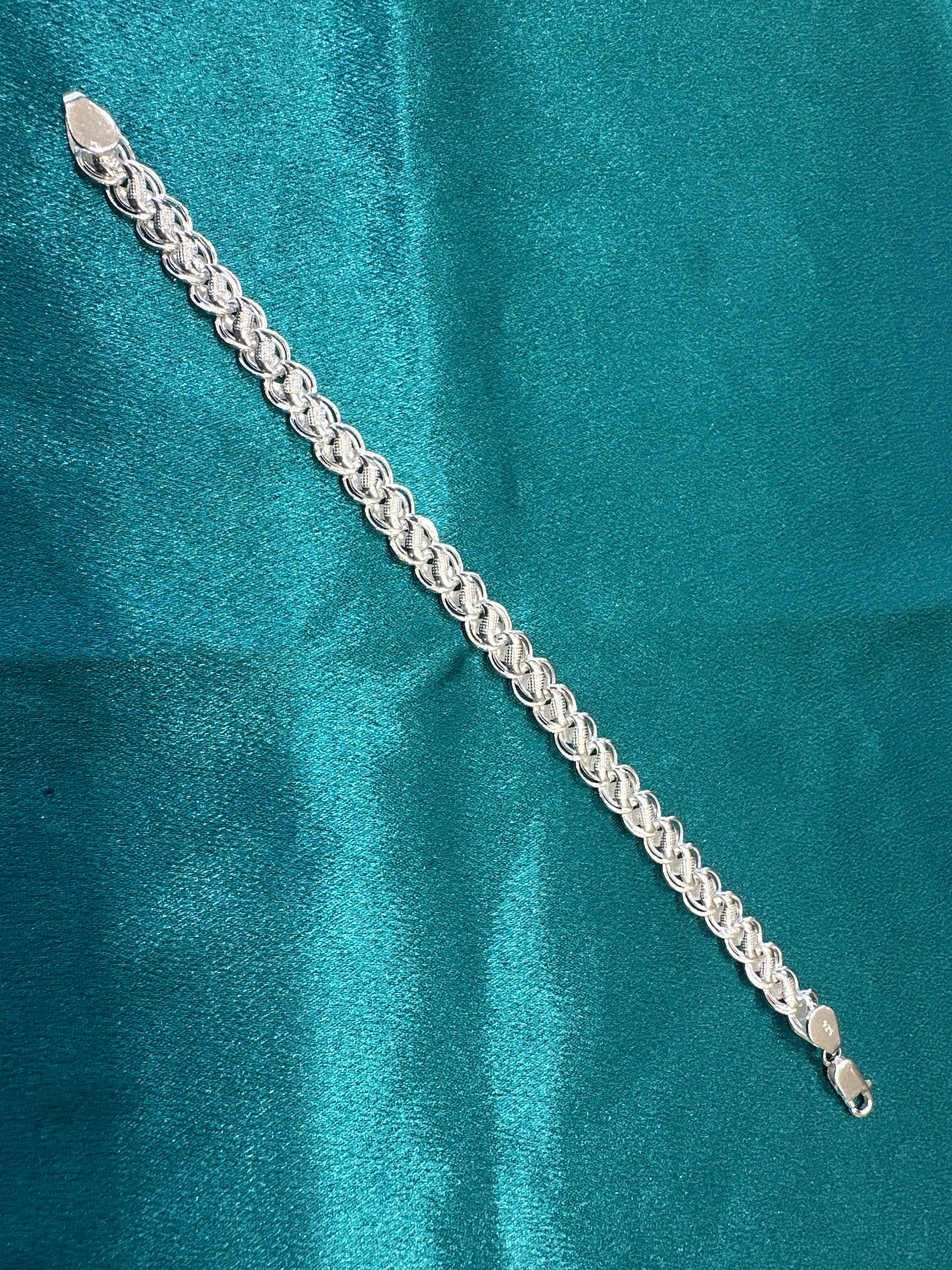 Men’s Designer Silver Bracelet (8mm)