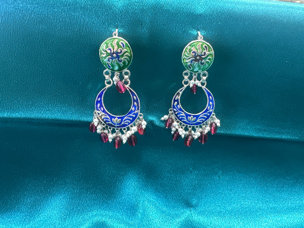 Antique Style Designer Silver Earrings