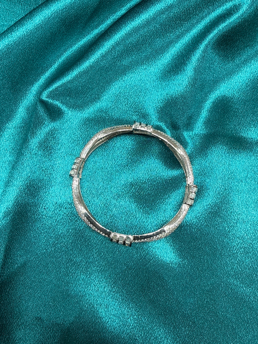 Designer Silver Bangle (Single)